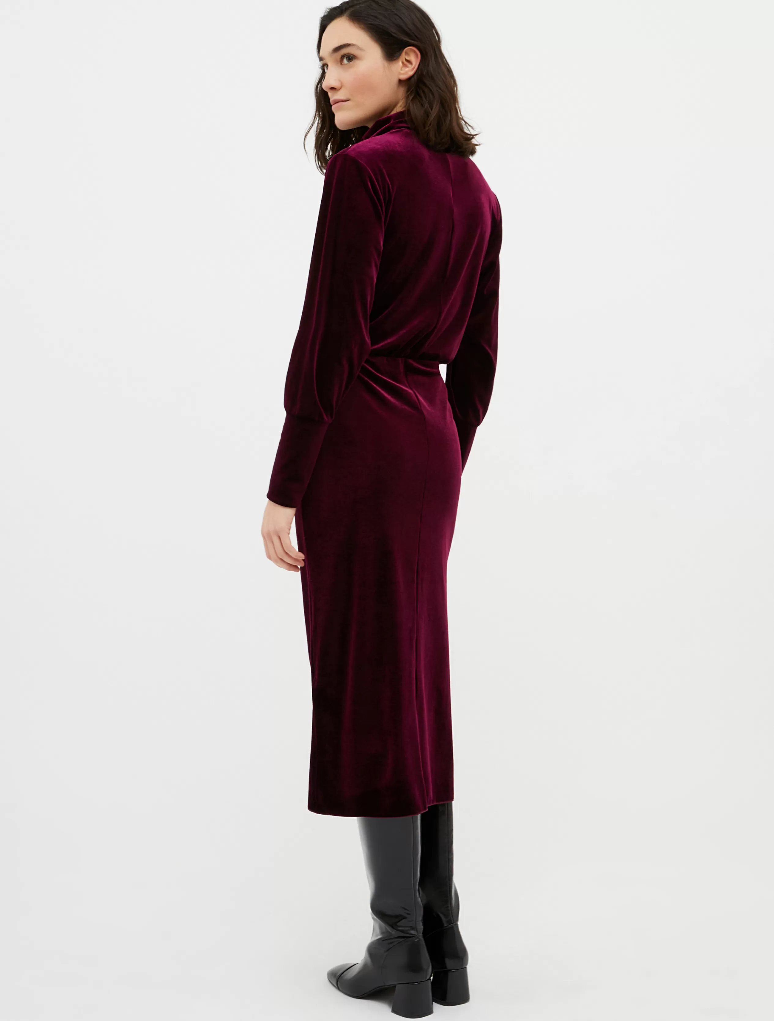 Abiti e Tute<MAX&Co. Abito midi in jersey velluto bordeaux