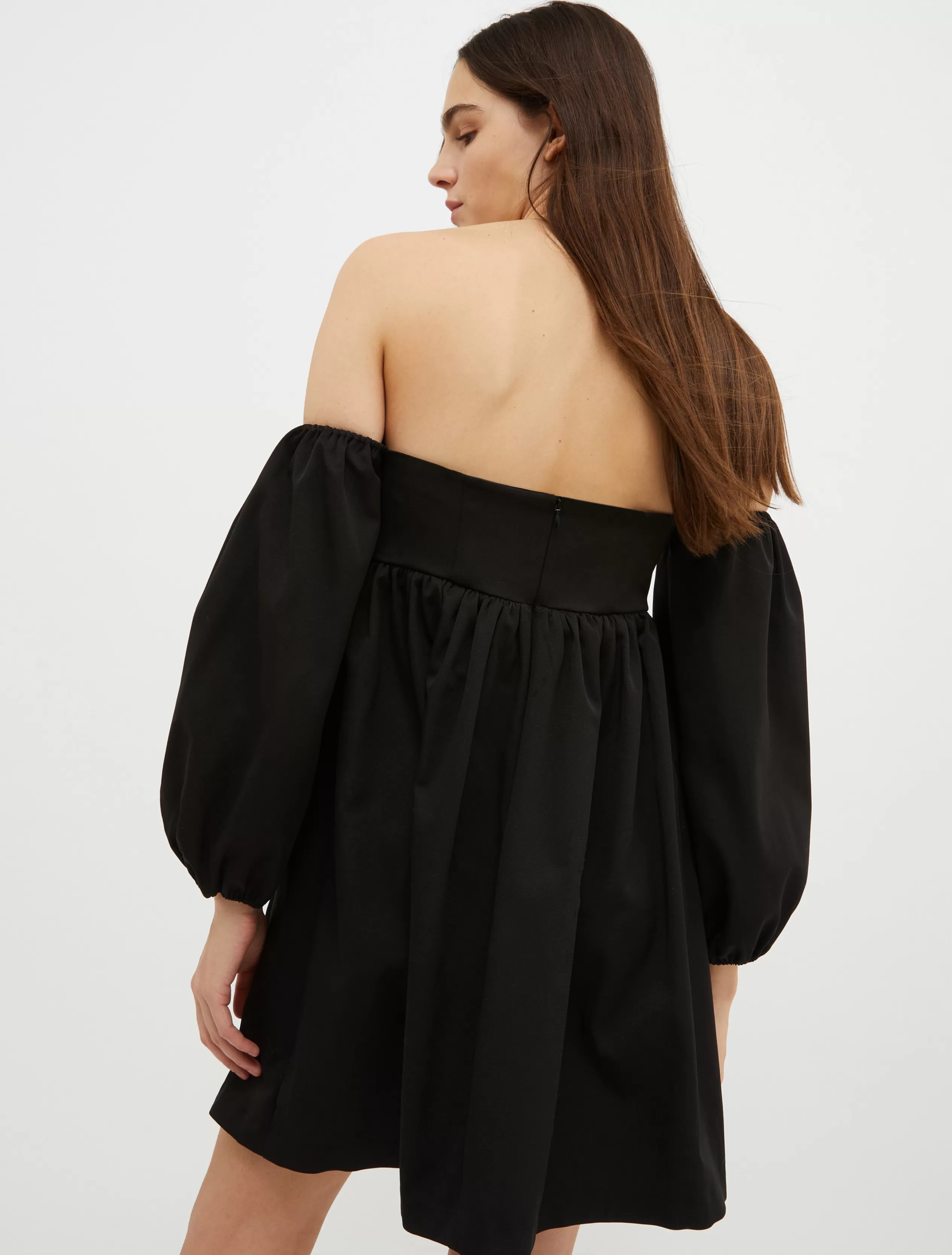 Abiti e Tute<MAX&Co. Abito off-shoulder in ottoman nero