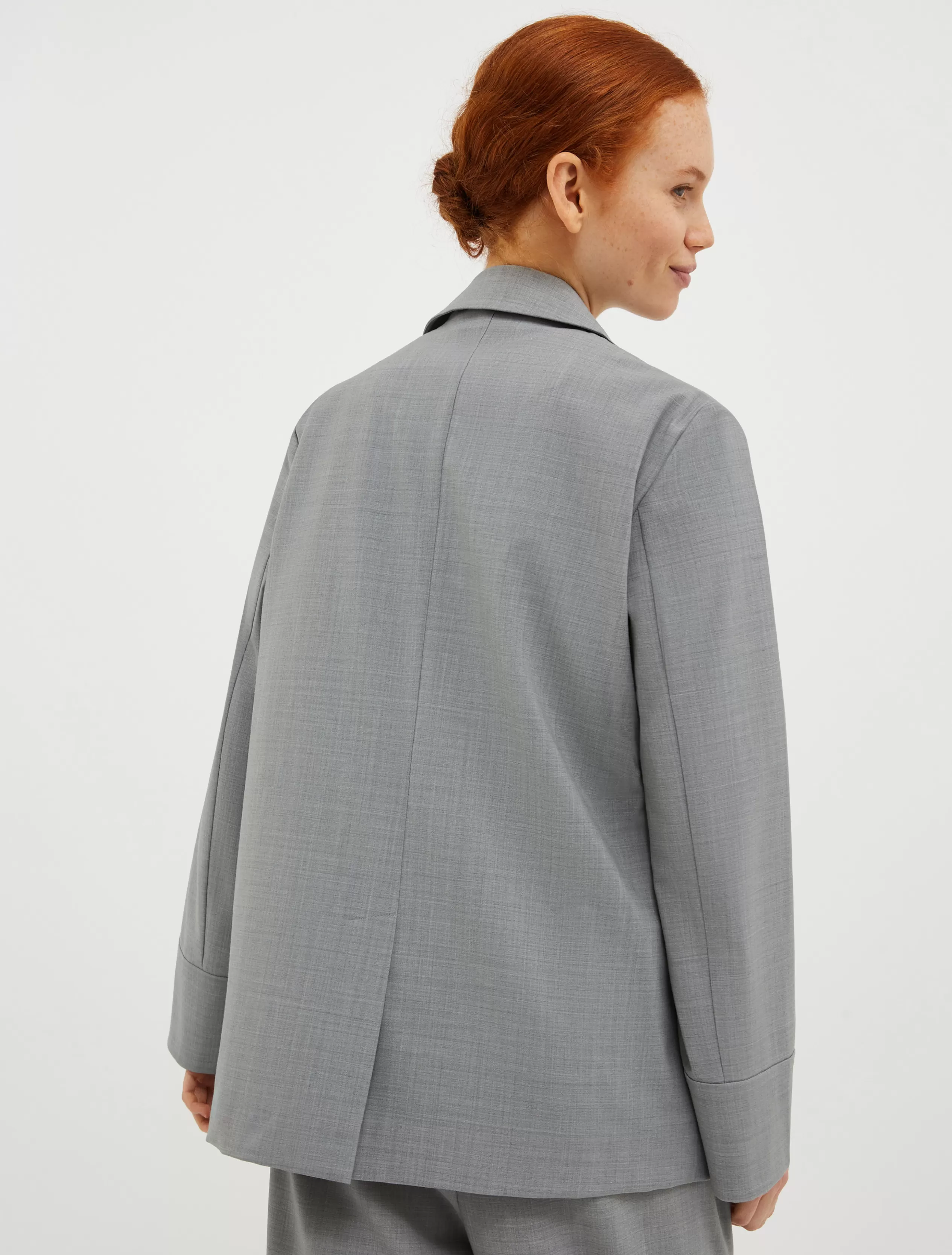 Giacche e Blazer | Tailleur<MAX&Co. Blazer in blend di lana light grigio chiaro