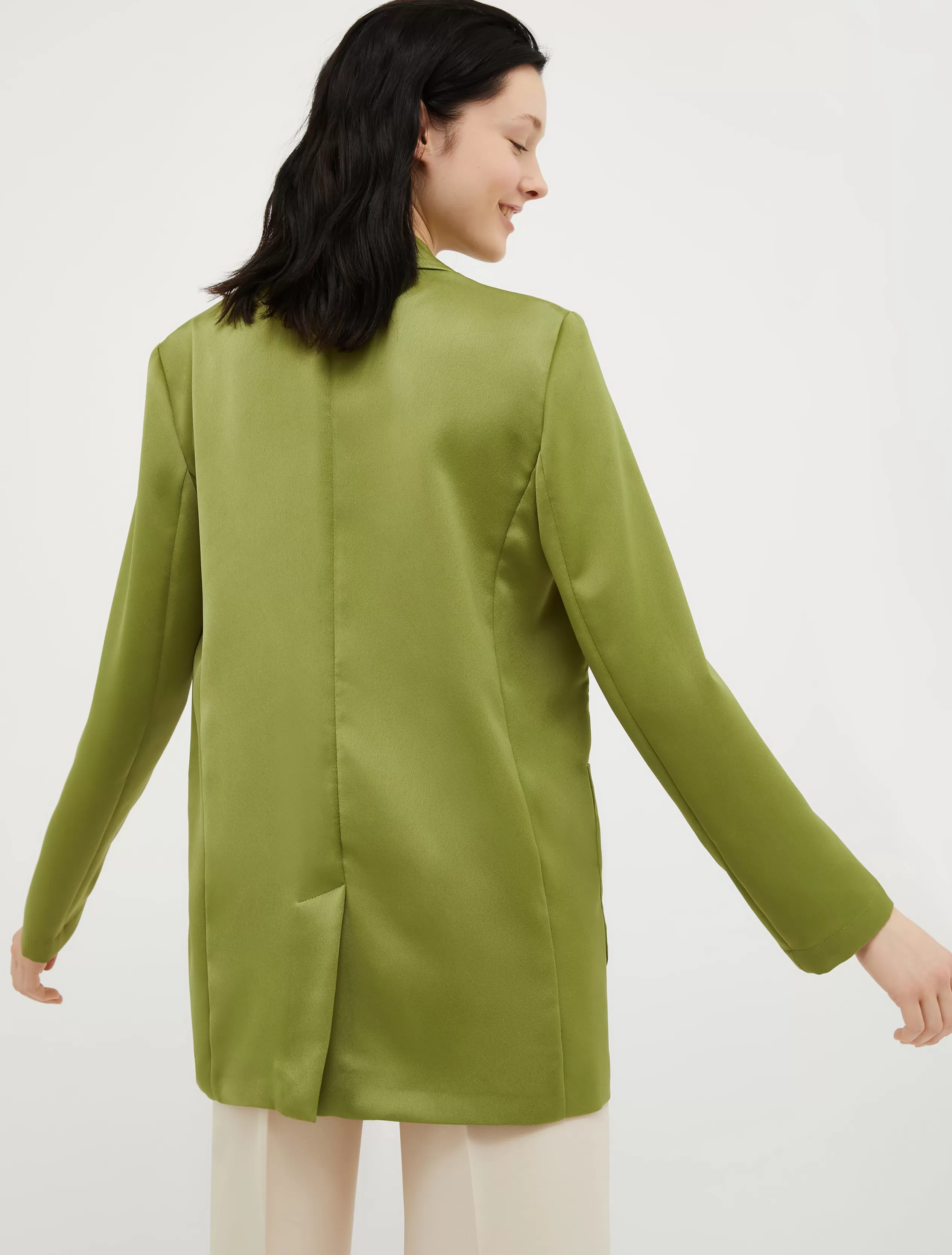 Giacche e Blazer | Tailleur<MAX&Co. Blazer in envers satin VERDE