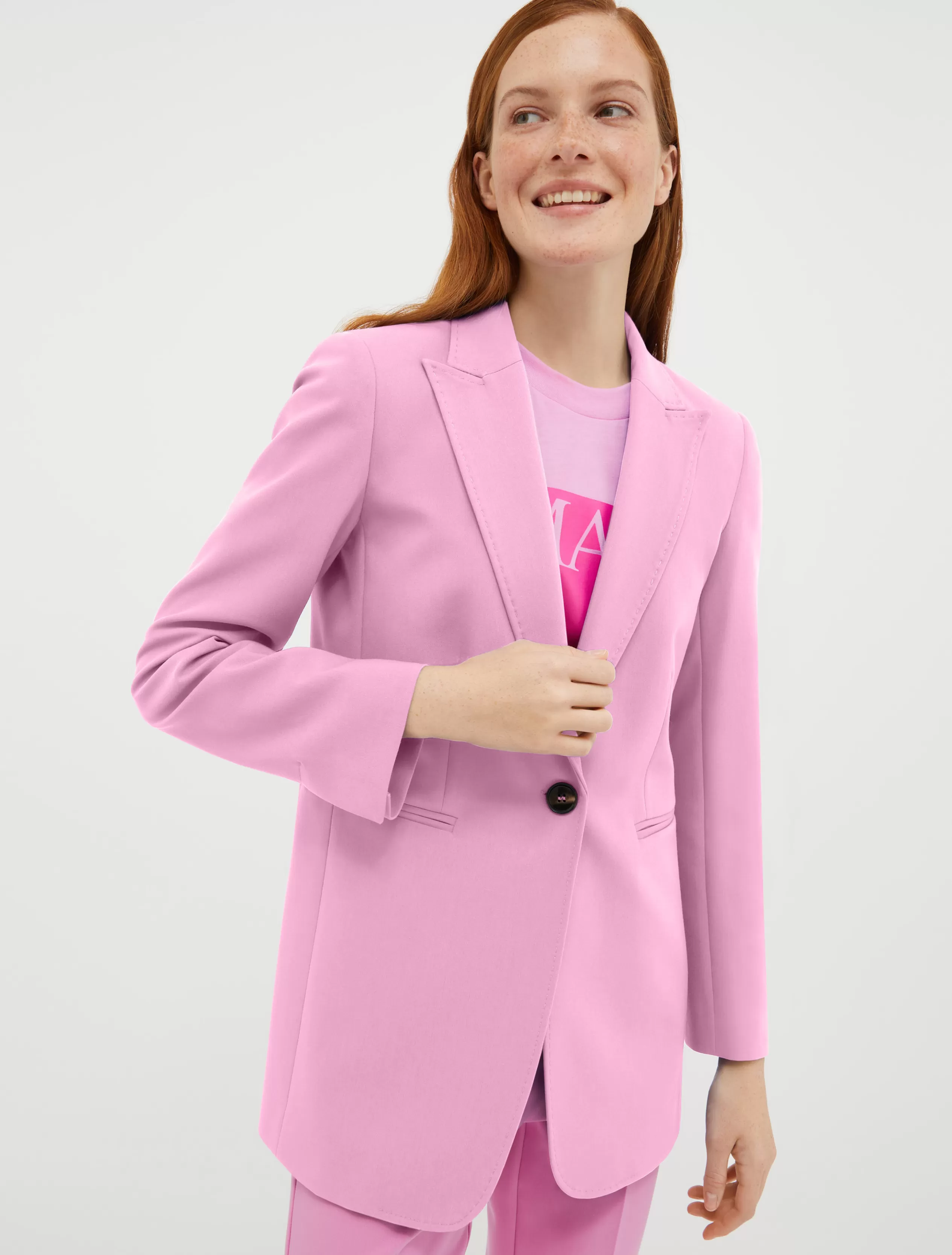 Giacche e Blazer | Tailleur<MAX&Co. Blazer in tela double rosa antico