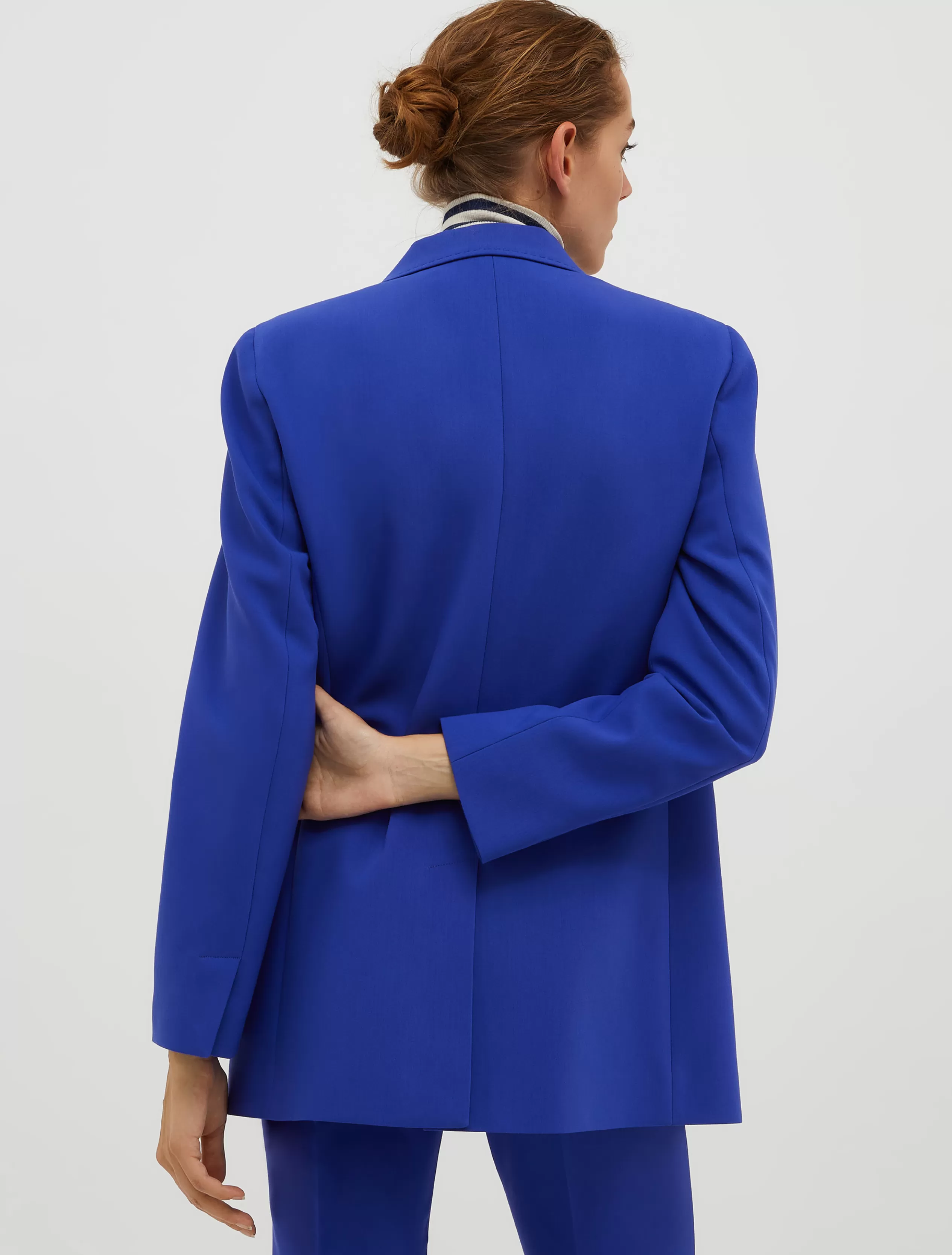 Giacche e Blazer | Tailleur<MAX&Co. Blazer in tela double blu cina