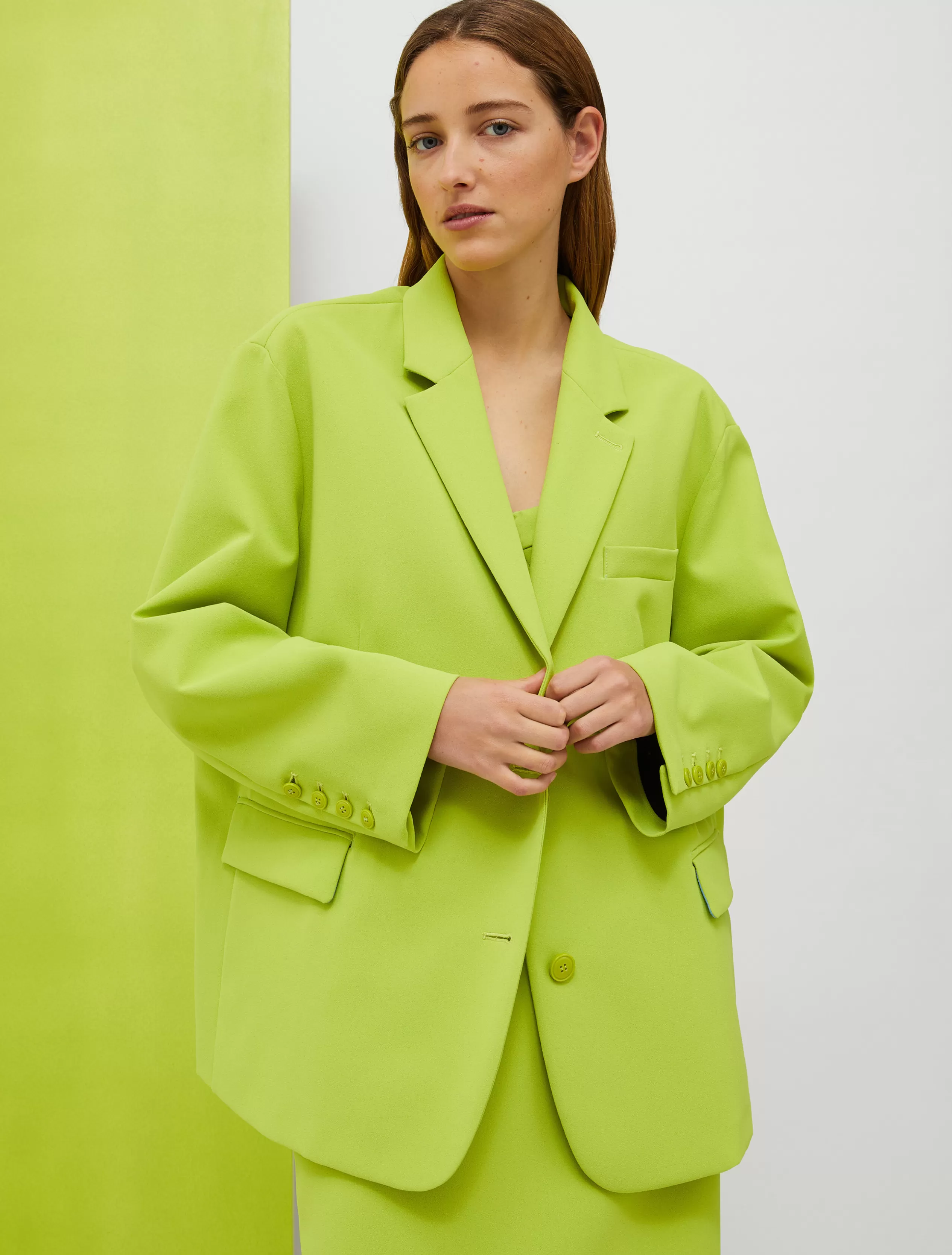 Giacche e Blazer | Tailleur<MAX&Co. Blazer oversize De-Coated with Anna Dello Russo verde acido