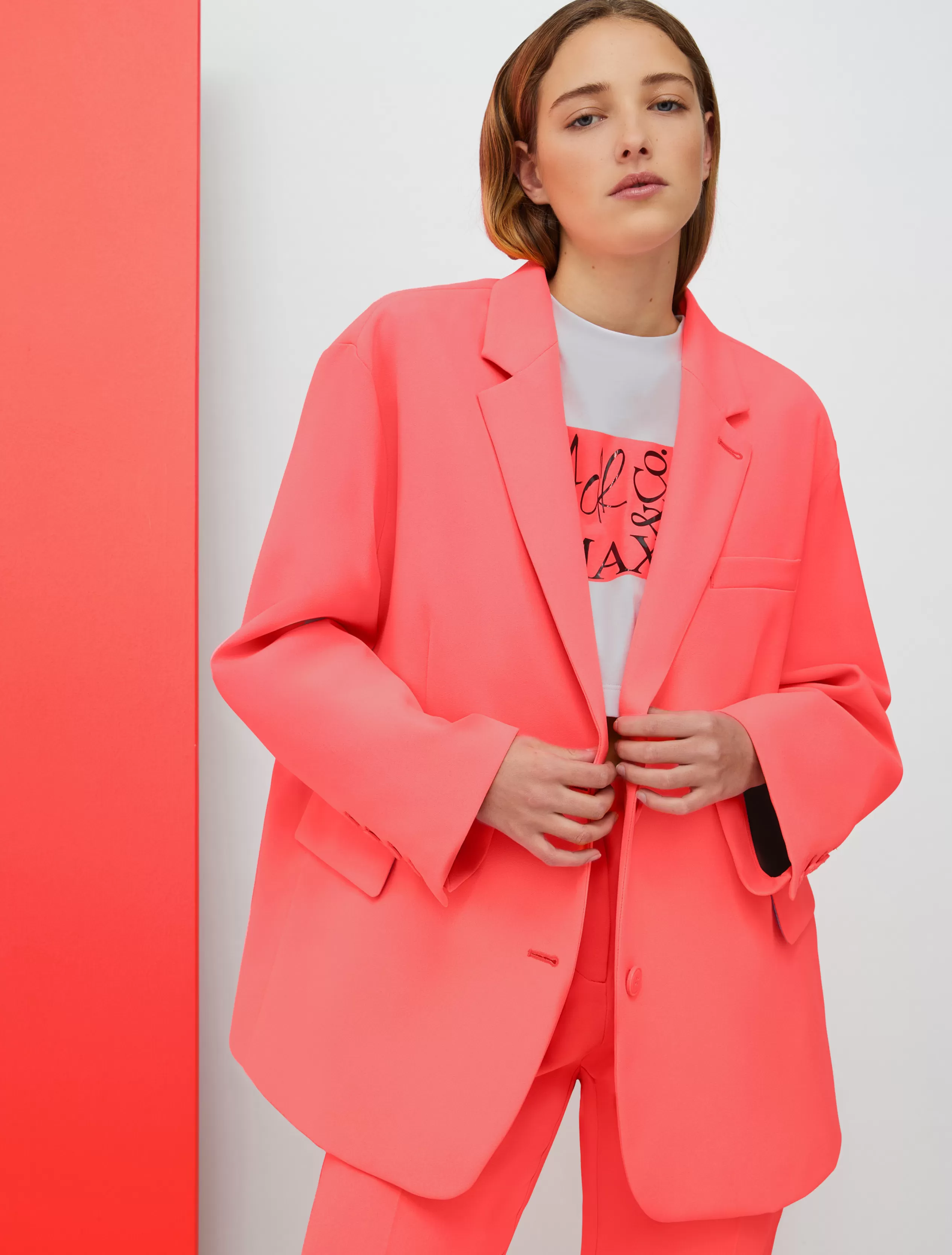 Giacche e Blazer | Tailleur<MAX&Co. Blazer oversize De-Coated with Anna Dello Russo rosa shocking