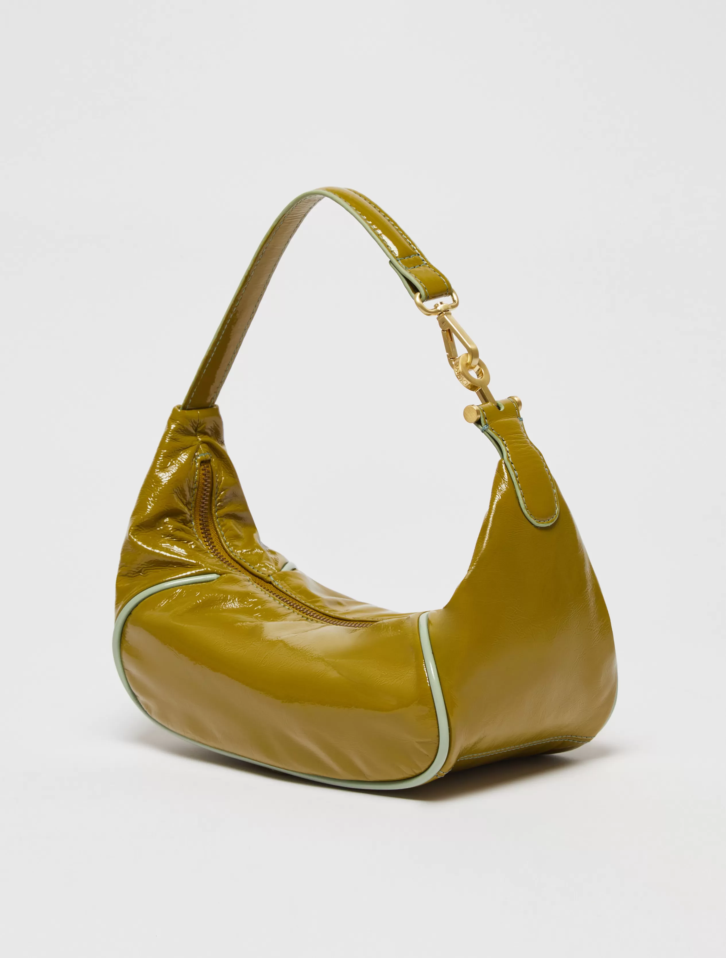 Borse<MAX&Co. Borsa Hug in nappa glossy VERDE OLIVA