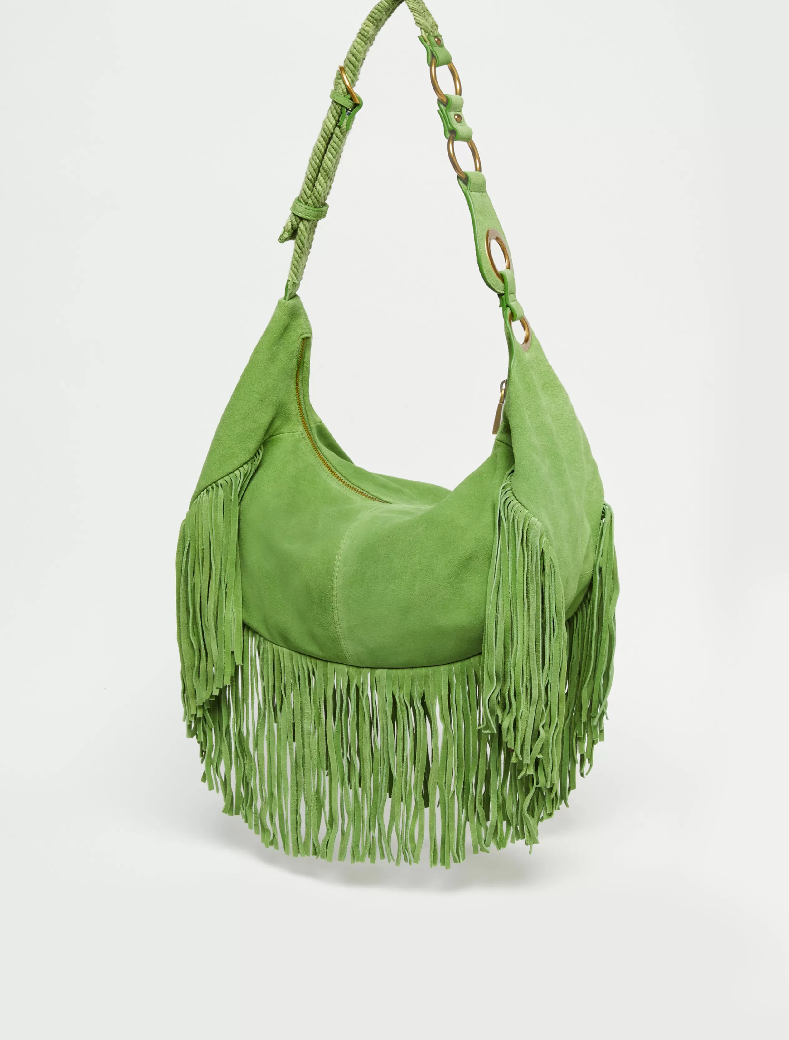 Borse<MAX&Co. Borsa maxi Hug con frange VERDE