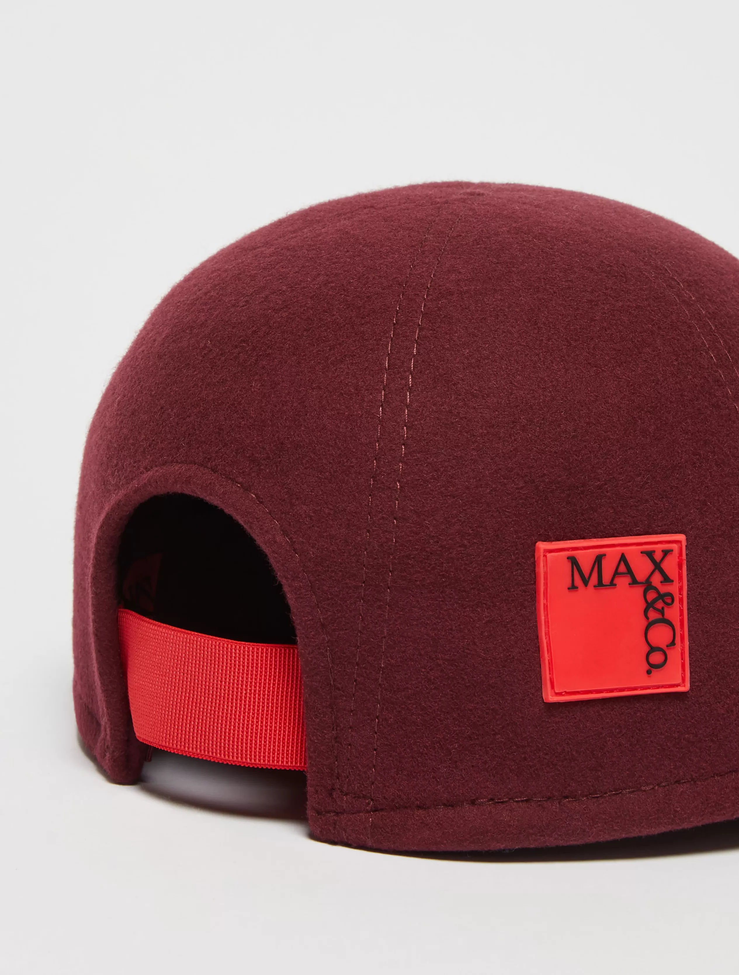 Sciarpe e Cappelli<MAX&Co. Cappello baseball in feltro BORDEAUX