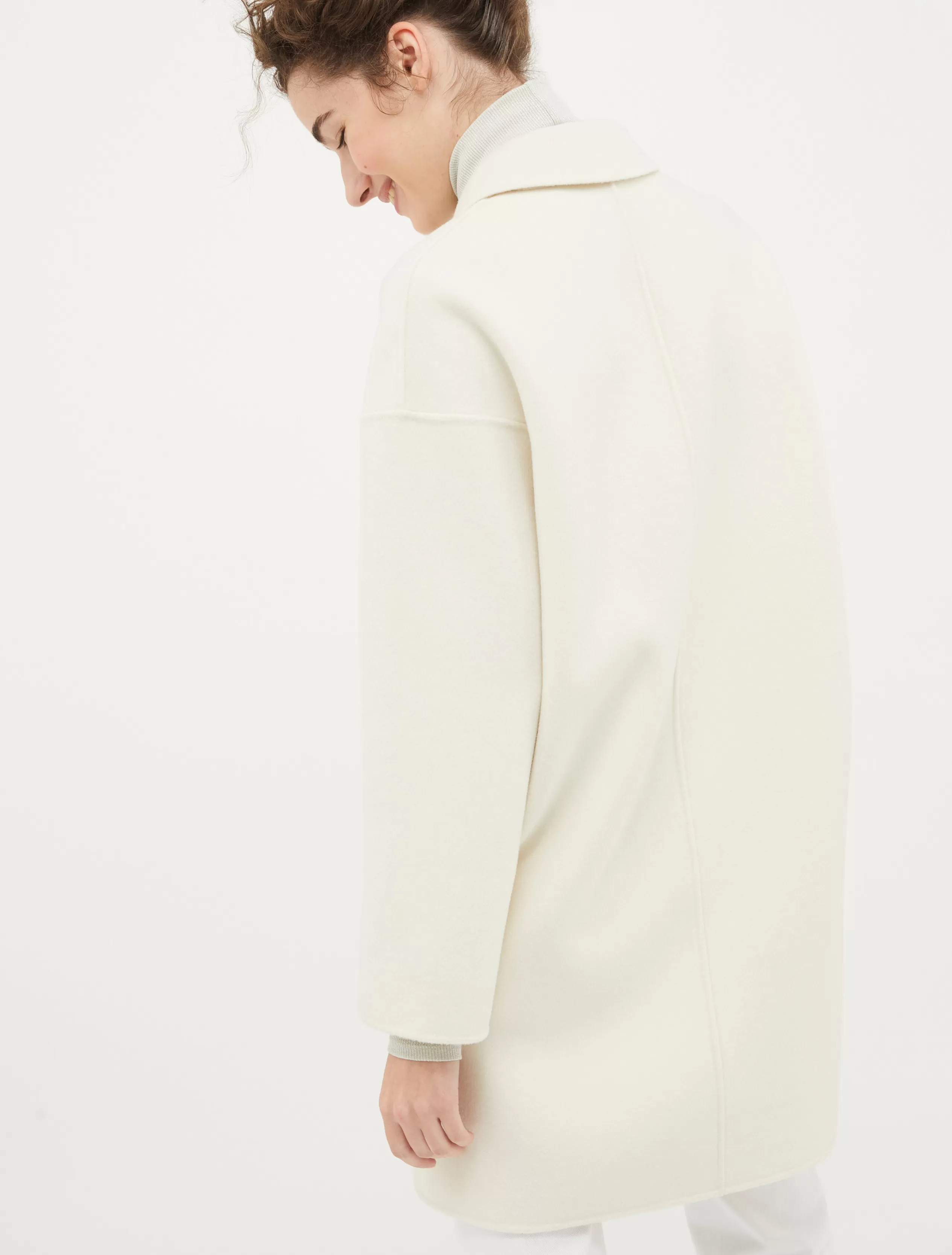 Cappotti e Trench<MAX&Co. Cappotto in lana double BIANCO LANA