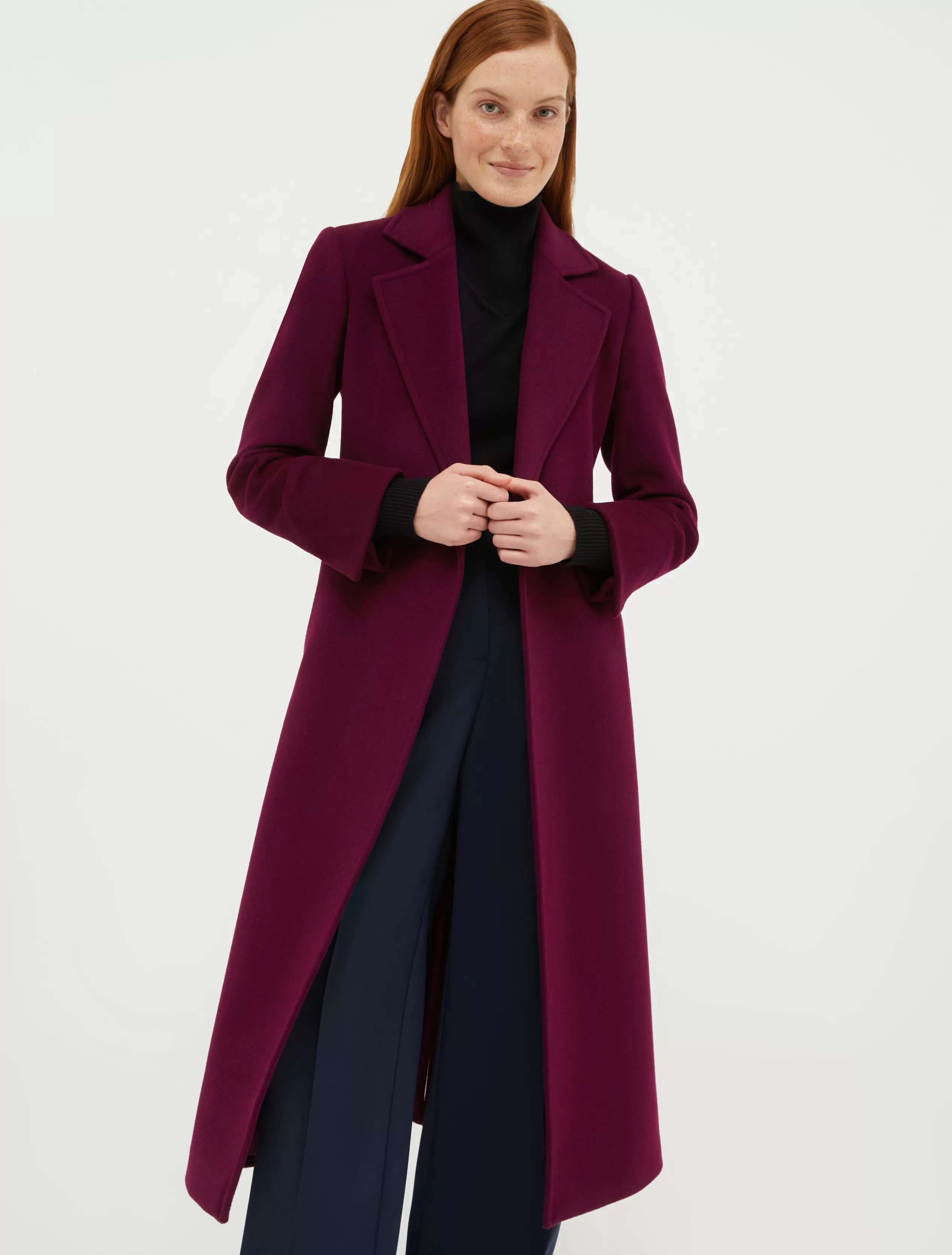 Cappotti e Trench<MAX&Co. Cappotto Longrun in pura lana bordeaux