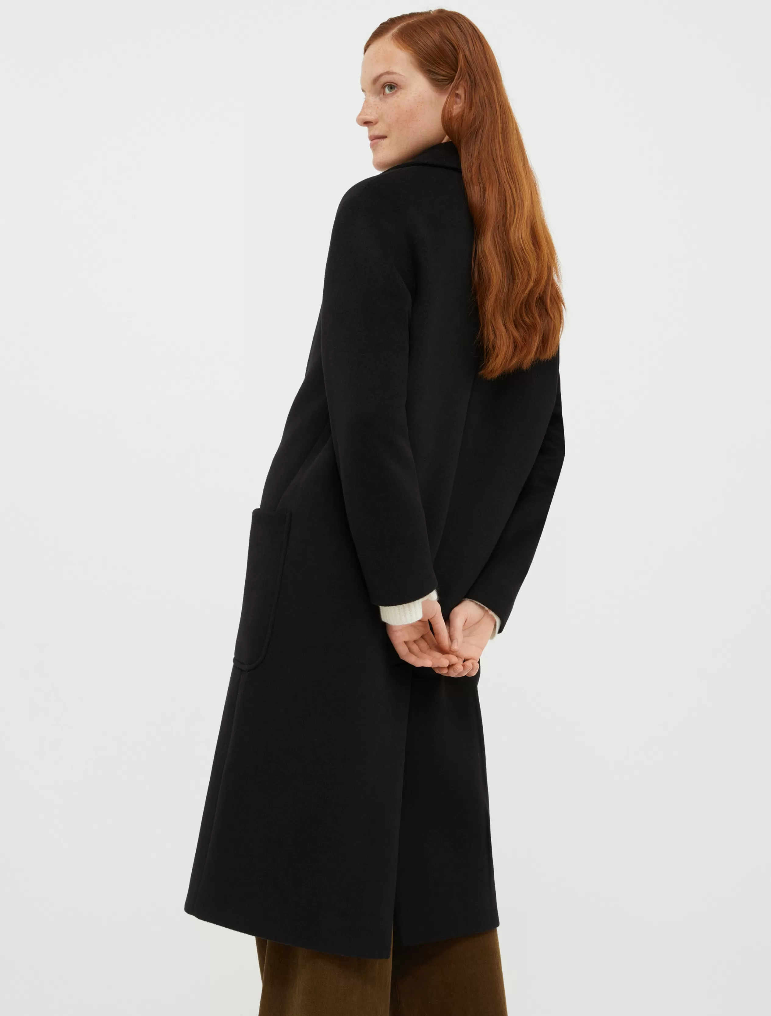 Cappotti e Trench<MAX&Co. Cappotto midi in drap doppio nero