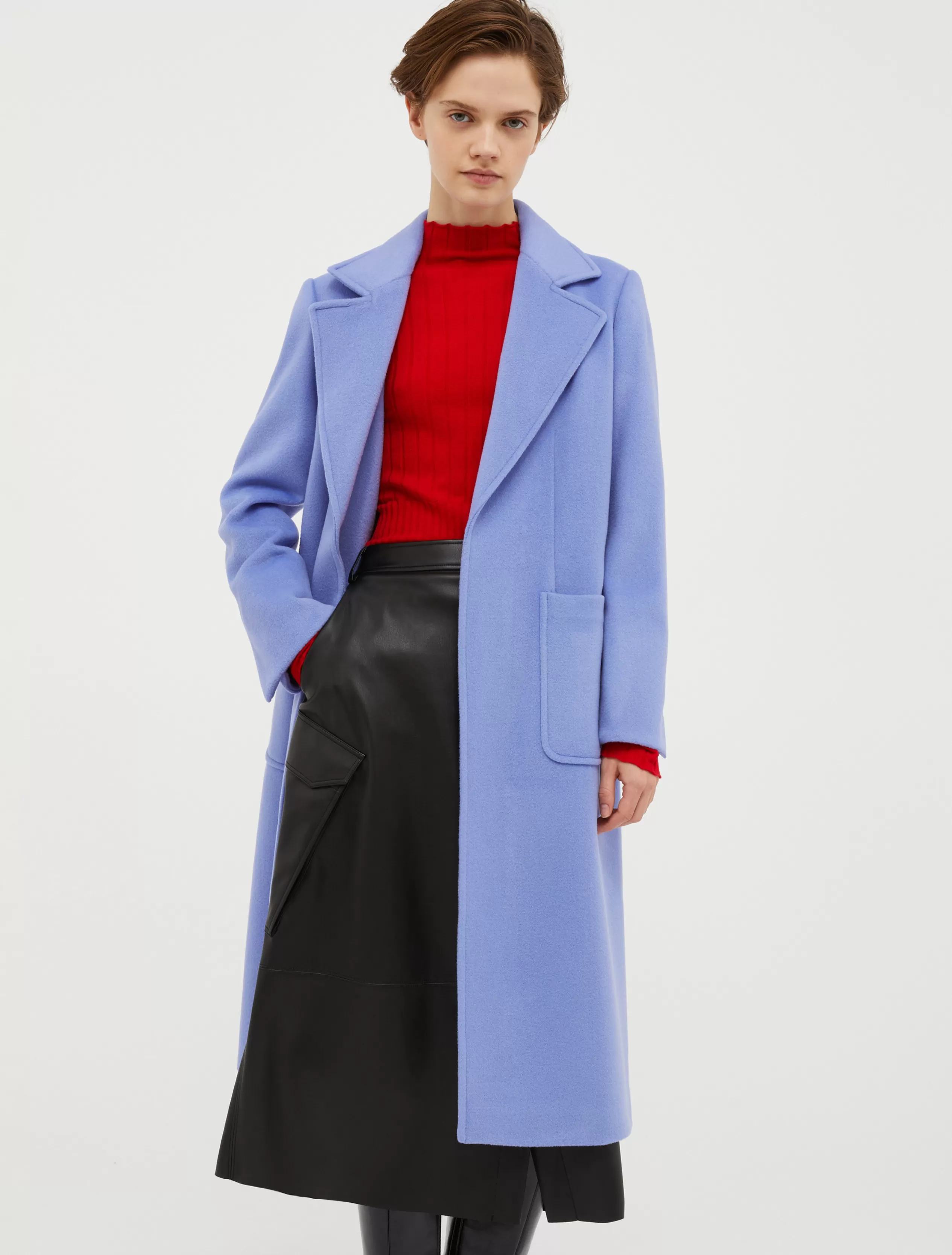 Cappotti e Trench<MAX&Co. Cappotto Runaway in drap di lana blu cina