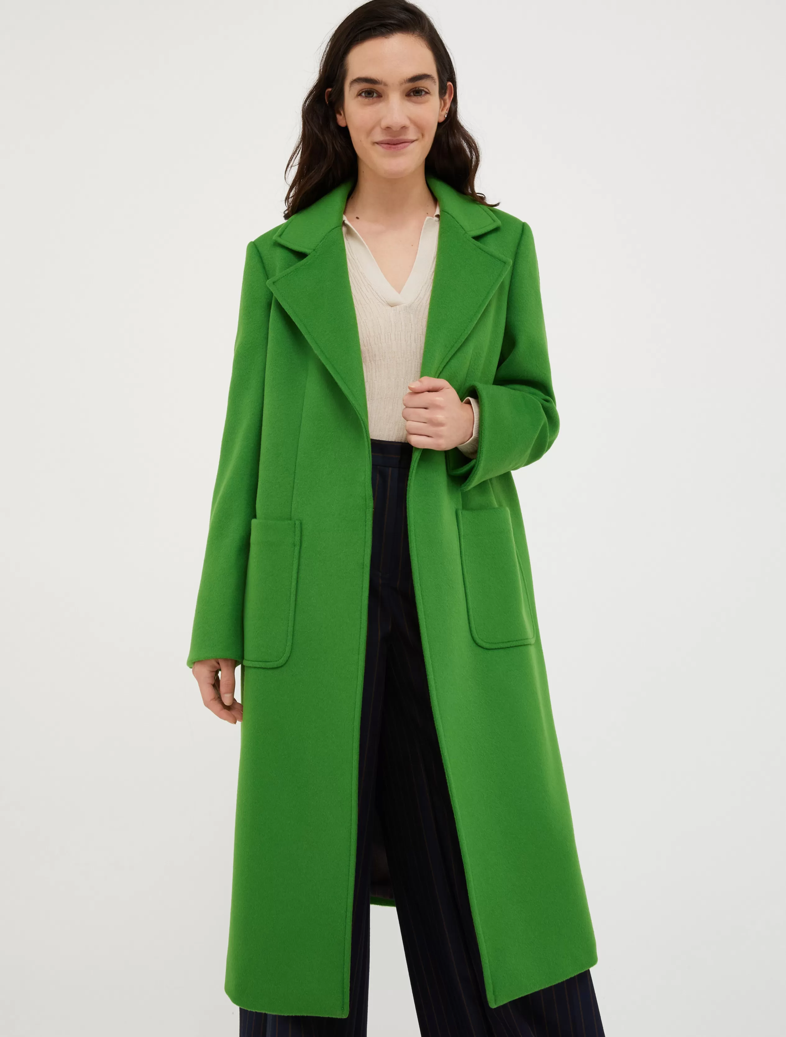 Cappotti e Trench<MAX&Co. Cappotto Runaway in drap di lana verde