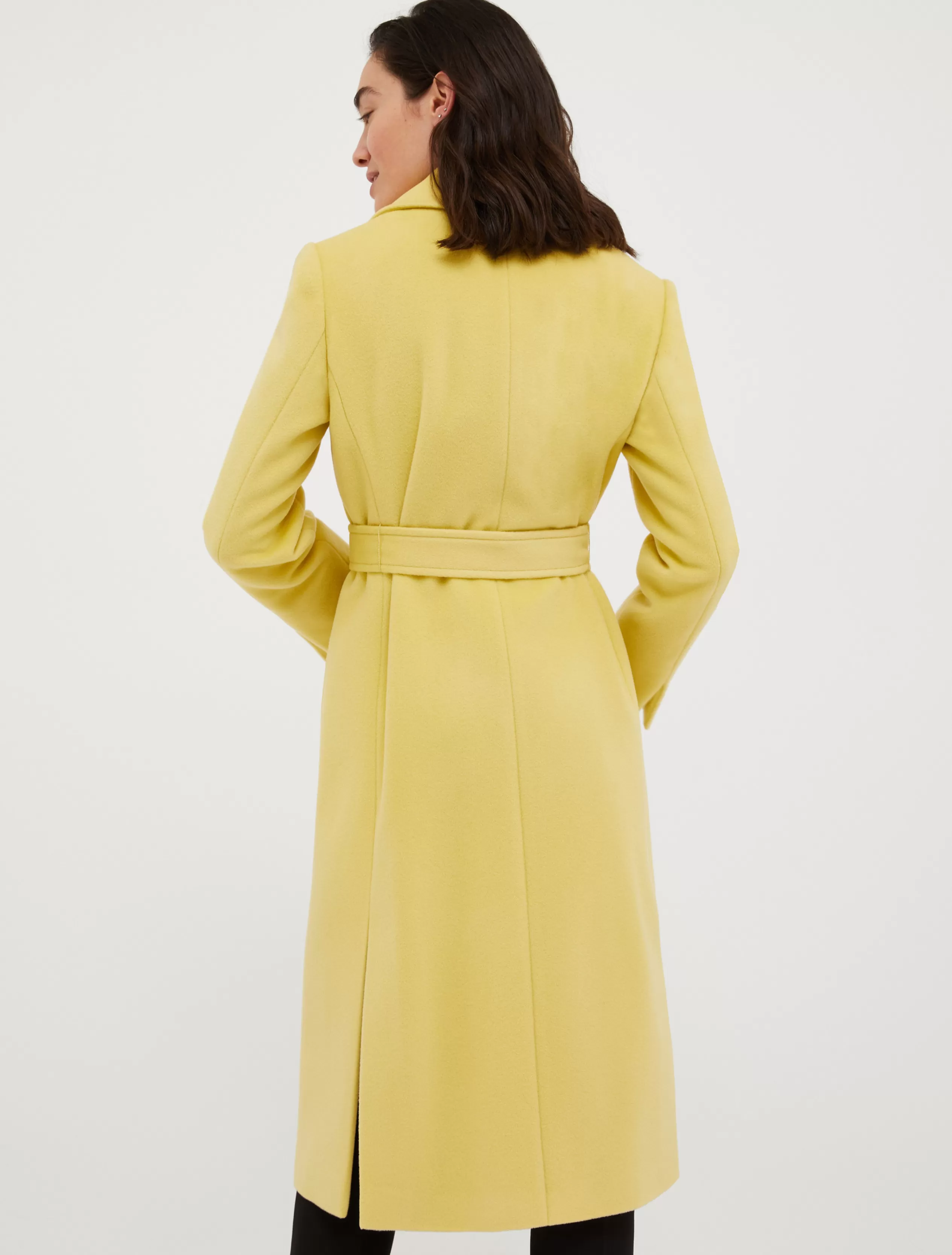 Cappotti e Trench<MAX&Co. Cappotto Runaway in drap di lana giallo tenue