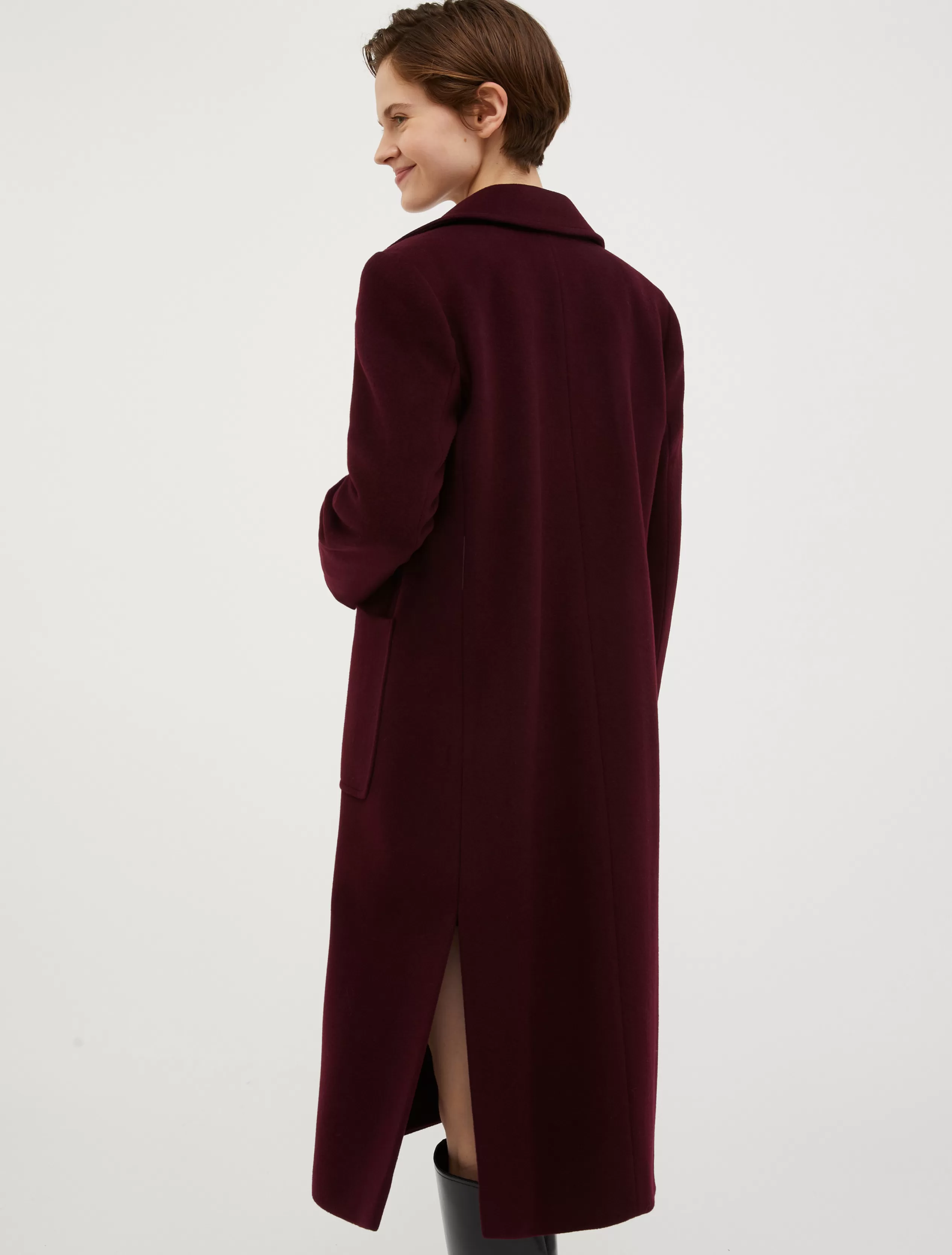 Cappotti e Trench<MAX&Co. Cappotto Runaway in drap di lana bordeaux