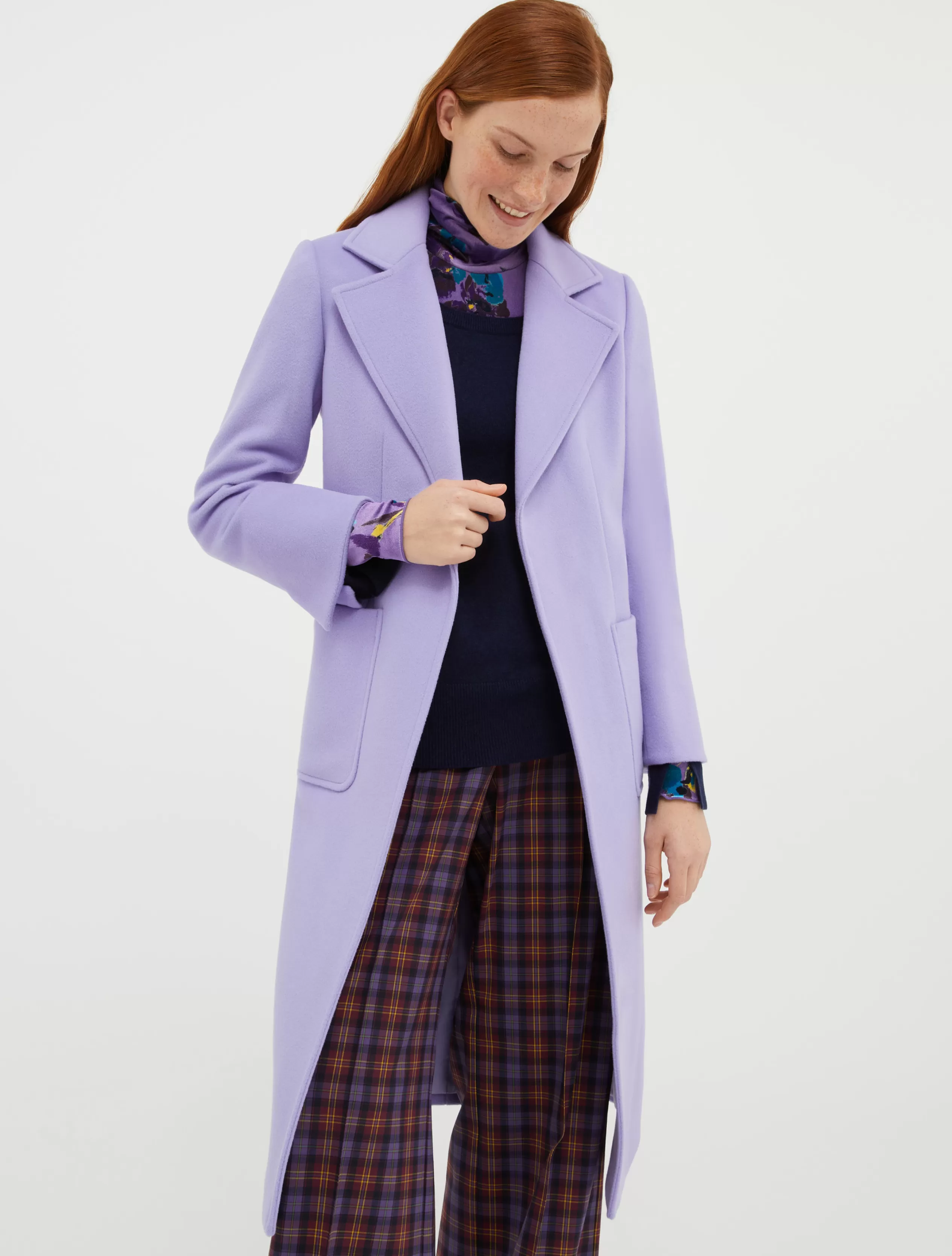 Cappotti e Trench<MAX&Co. Cappotto Runaway in pura lana lilla