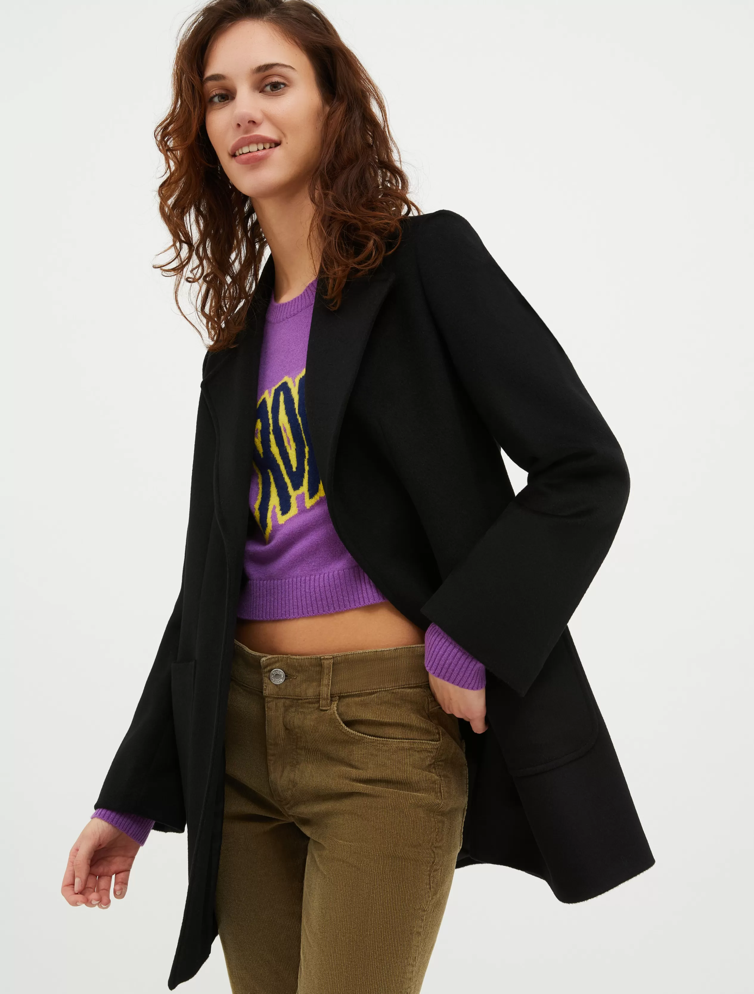 Cappotti e Trench<MAX&Co. Cappotto Shortrun in pura lana nero