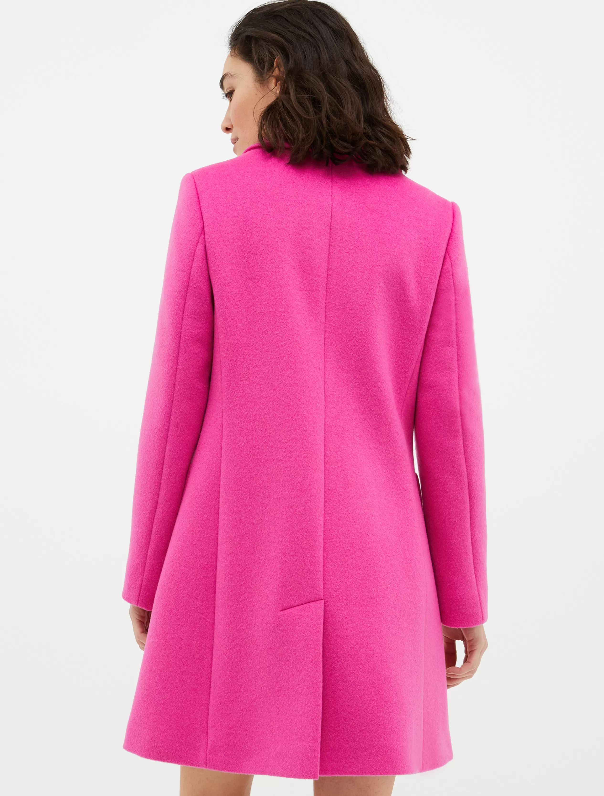 Cappotti e Trench<MAX&Co. Cappotto slim in drap doppio fuxia