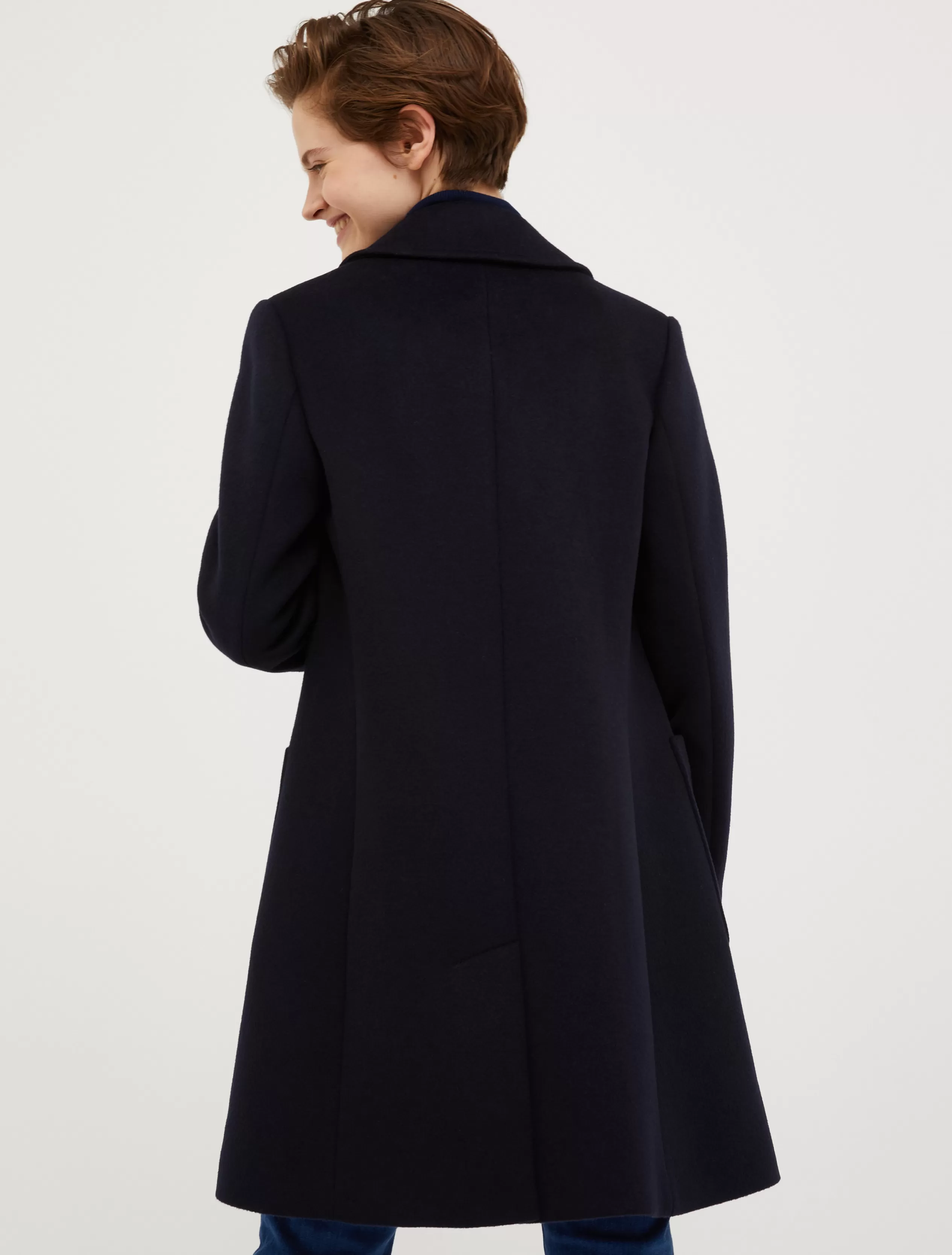 Cappotti e Trench<MAX&Co. Cappotto slim in drap doppio blu marino