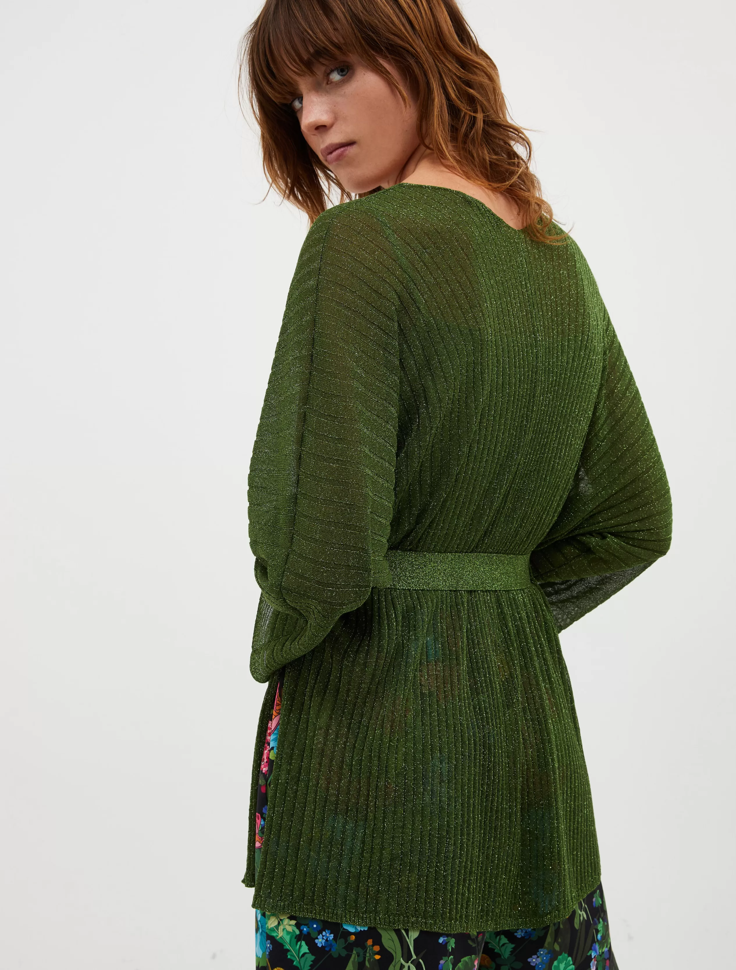 Maglie e Cardigan<MAX&Co. Cardigan di lurex verde