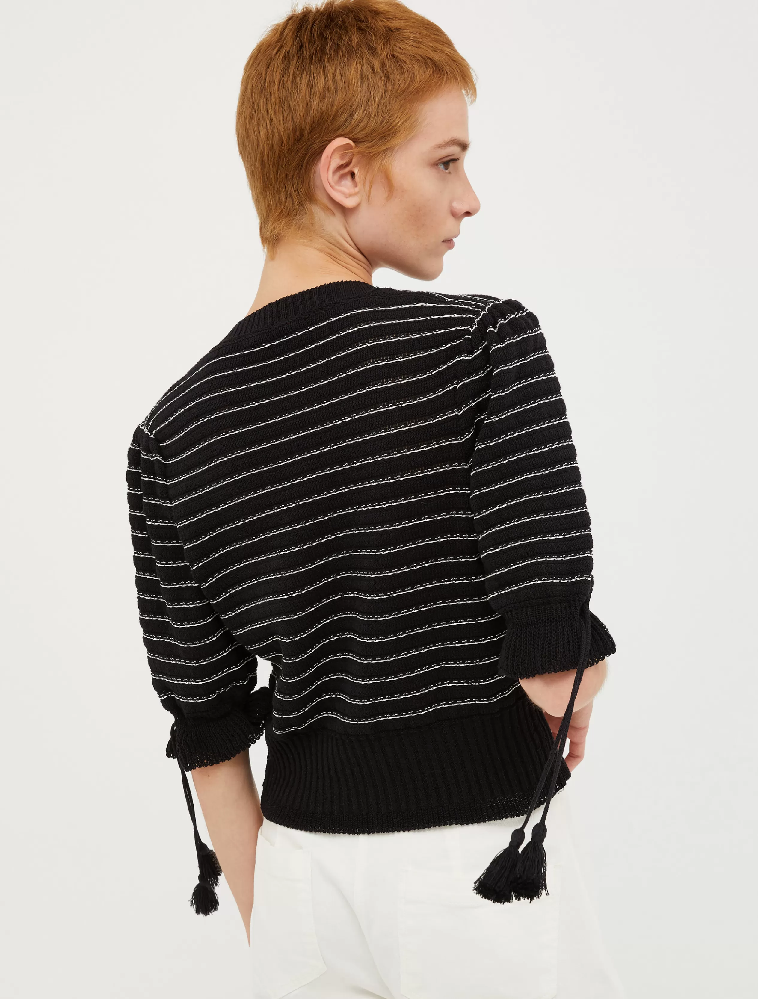 Maglie e Cardigan<MAX&Co. Cardigan in cotone e lino NERO