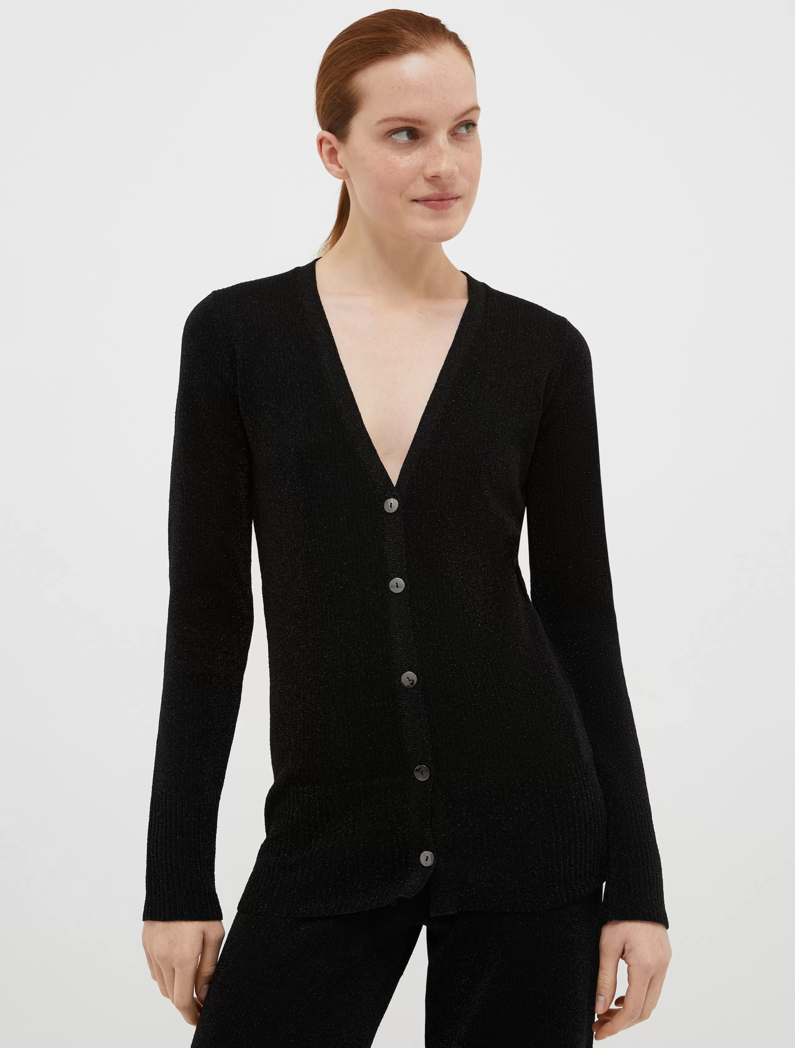 Maglie e Cardigan<MAX&Co. Cardigan in maglia lurex NERO