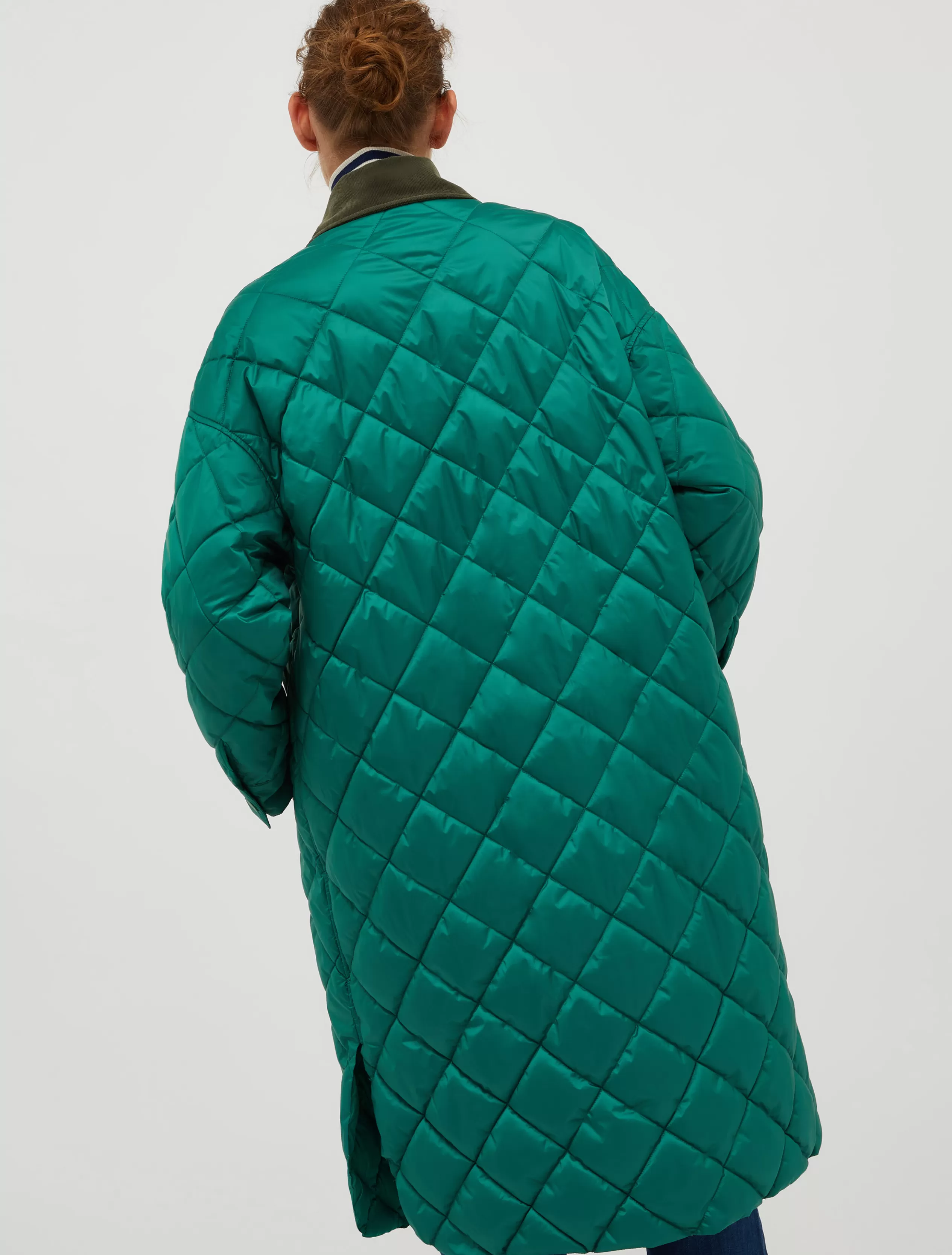 Piumini<MAX&Co. Coat trapuntato reversibile verde scuro