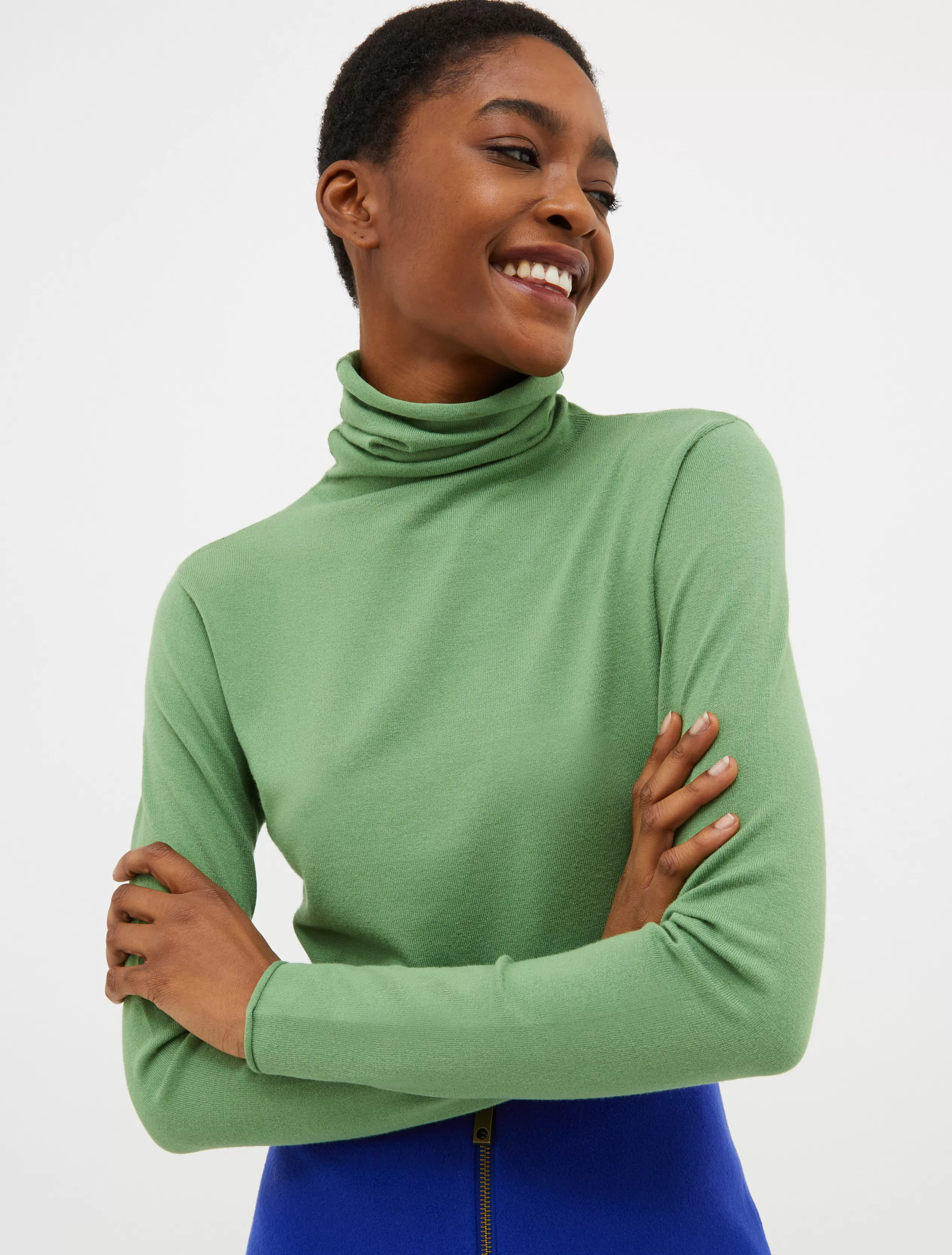 Maglie e Cardigan<MAX&Co. Dolcevita in tricot stretch verde