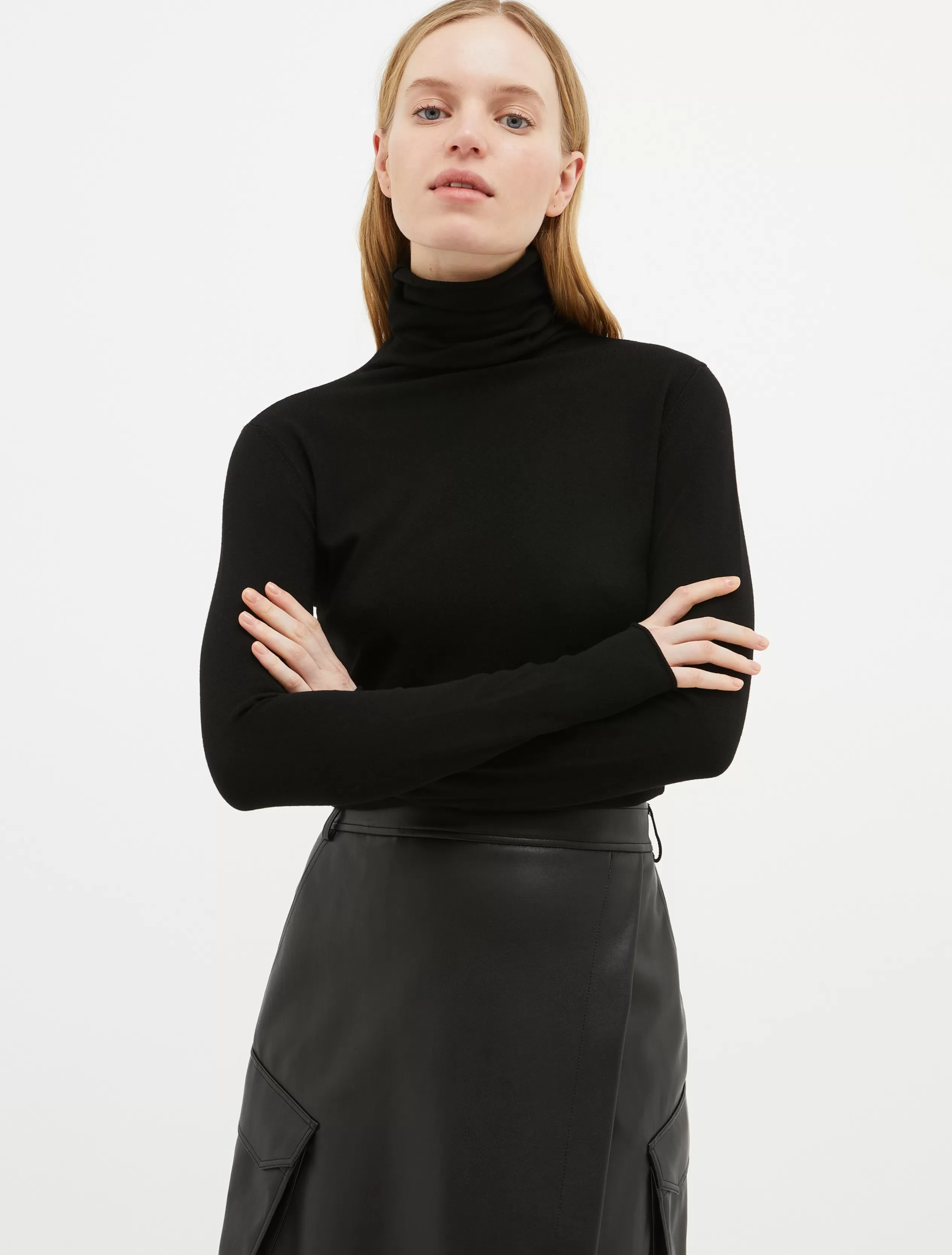 Maglie e Cardigan<MAX&Co. Dolcevita stretch nero