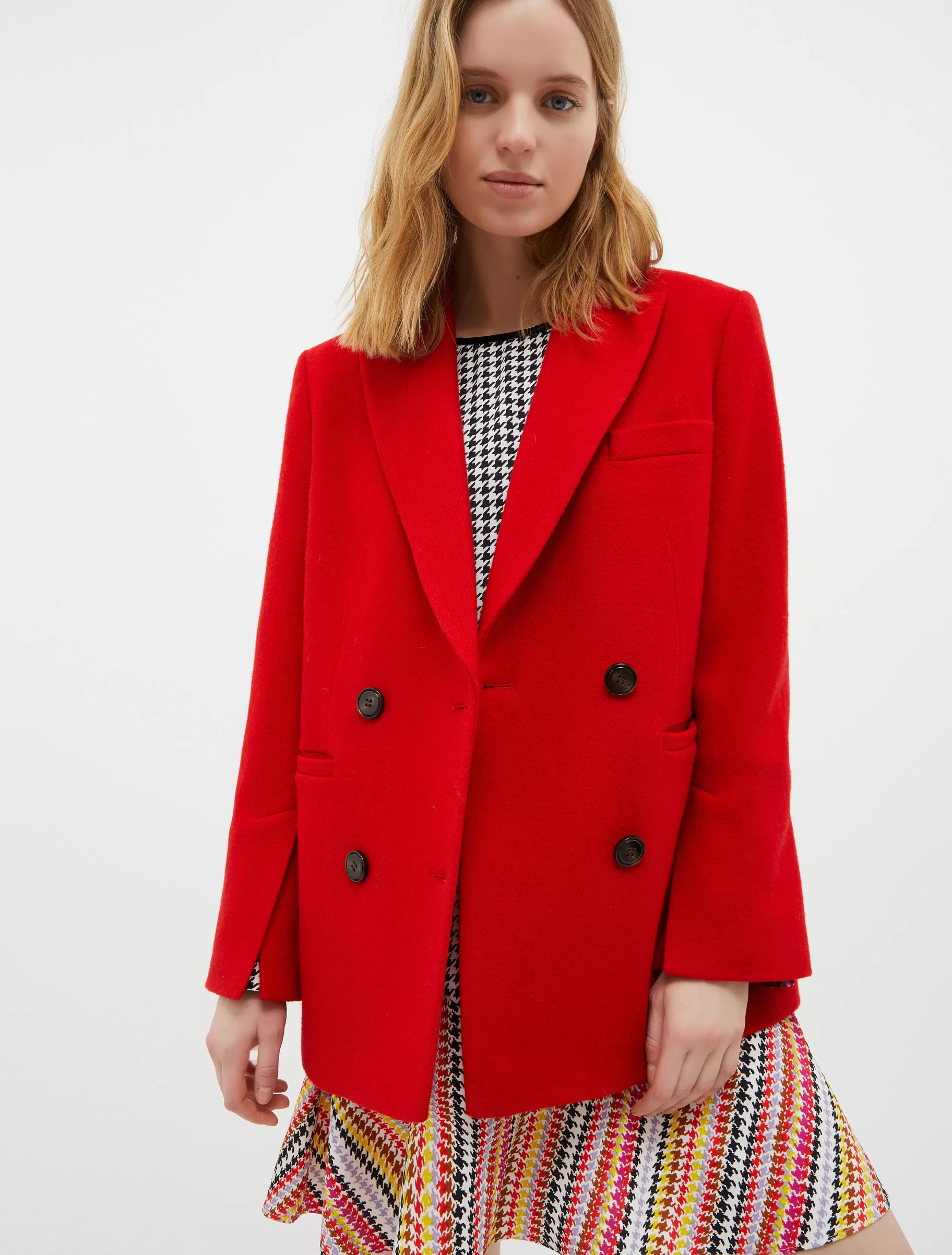 Giacche e Blazer | Tailleur<MAX&Co. Doppiopetto in blend di lana rosso