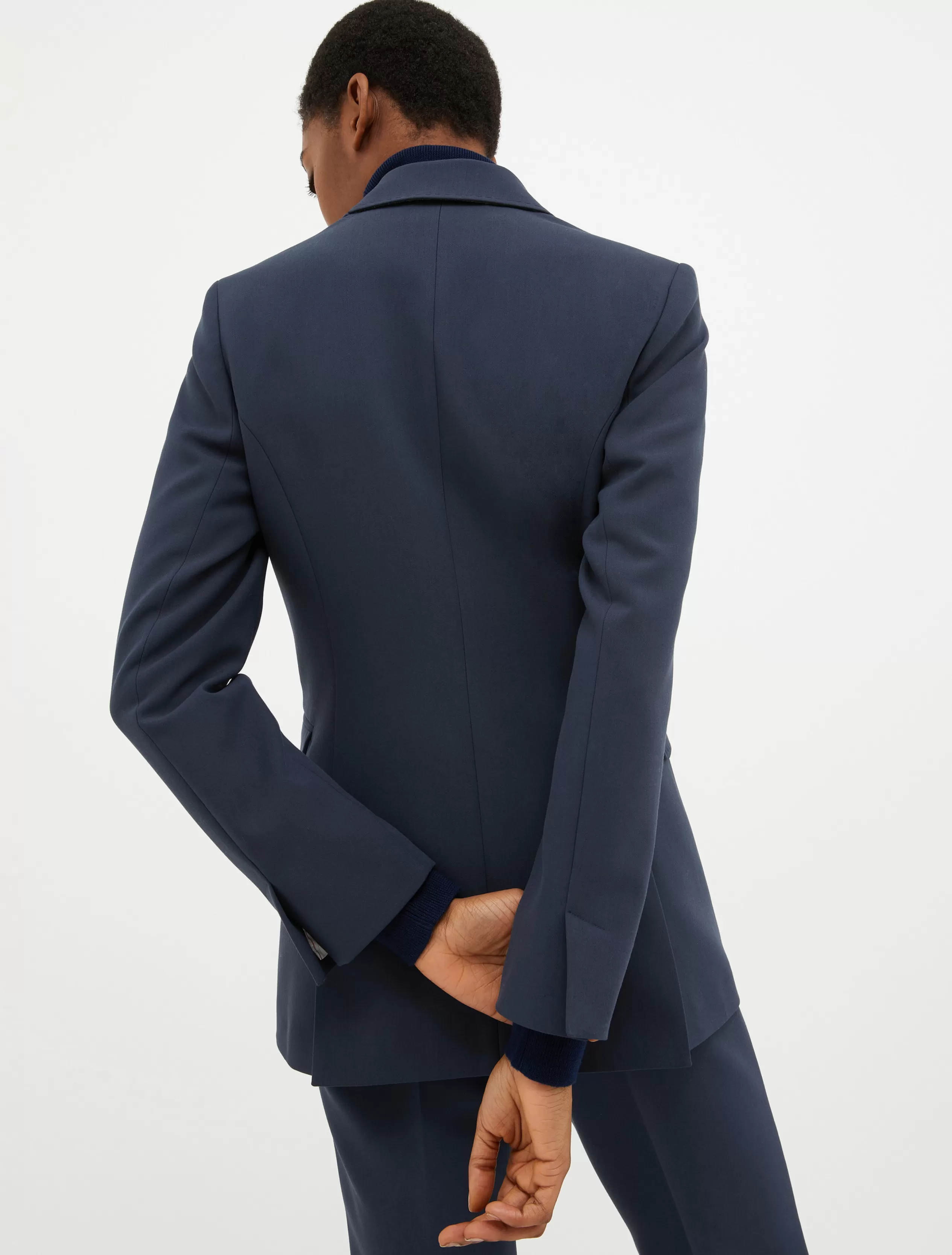 Giacche e Blazer | Tailleur<MAX&Co. Doppiopetto in tela double blu marino