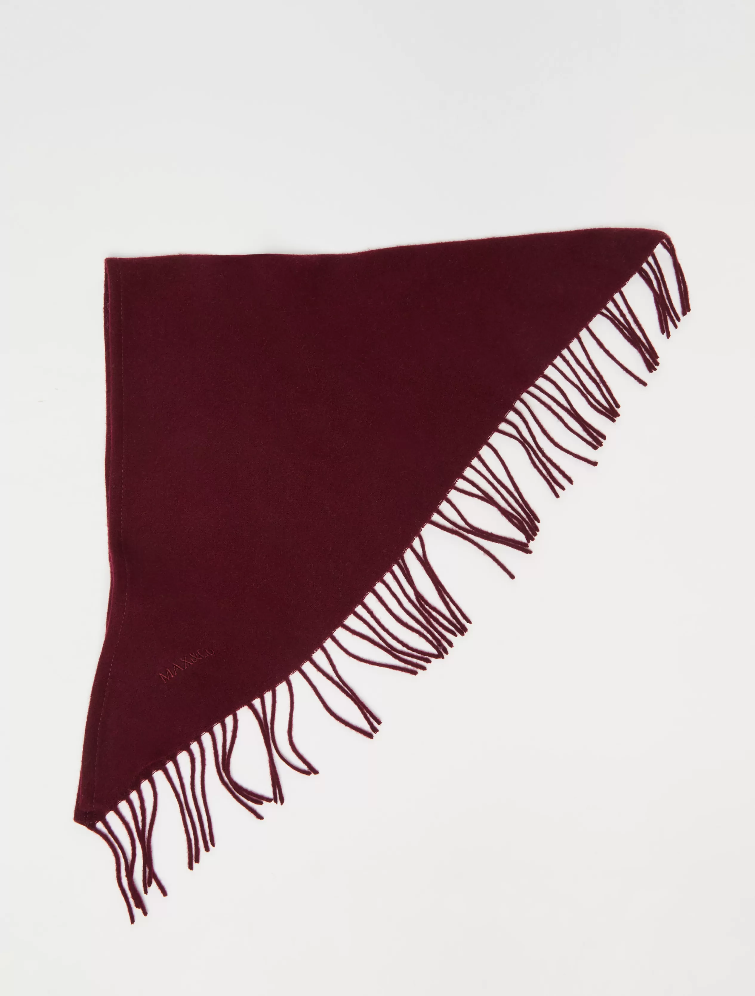 Sciarpe e Cappelli<MAX&Co. Foulard a triangolo in pura lana BORDEAUX