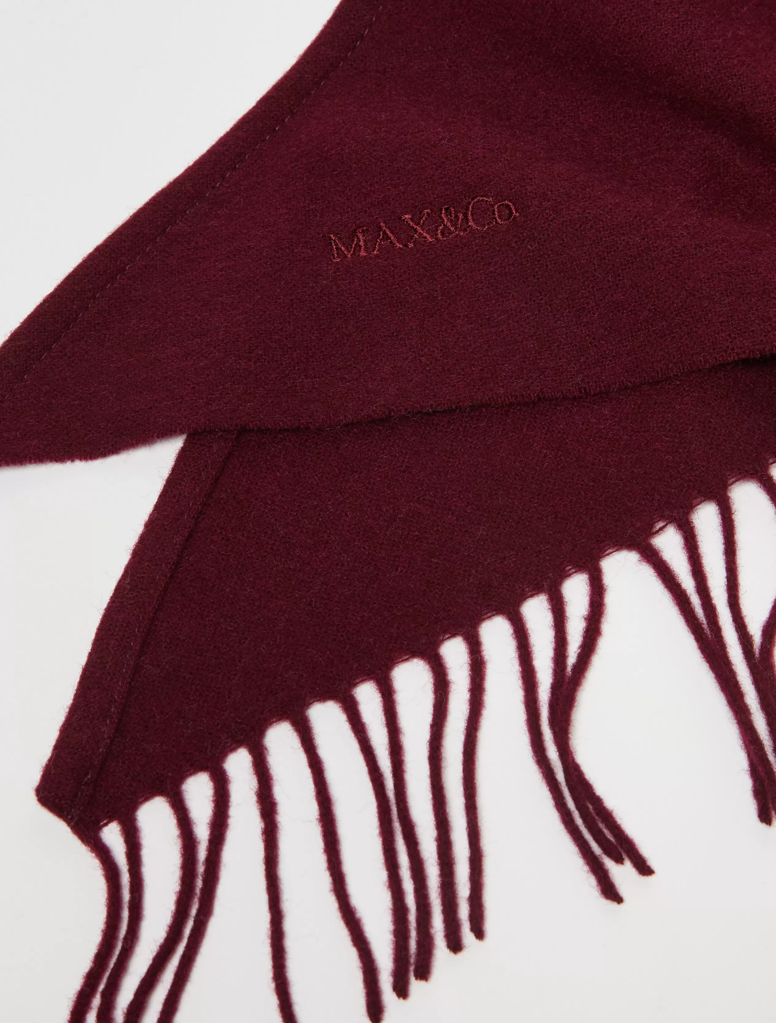 Sciarpe e Cappelli<MAX&Co. Foulard a triangolo in pura lana BORDEAUX