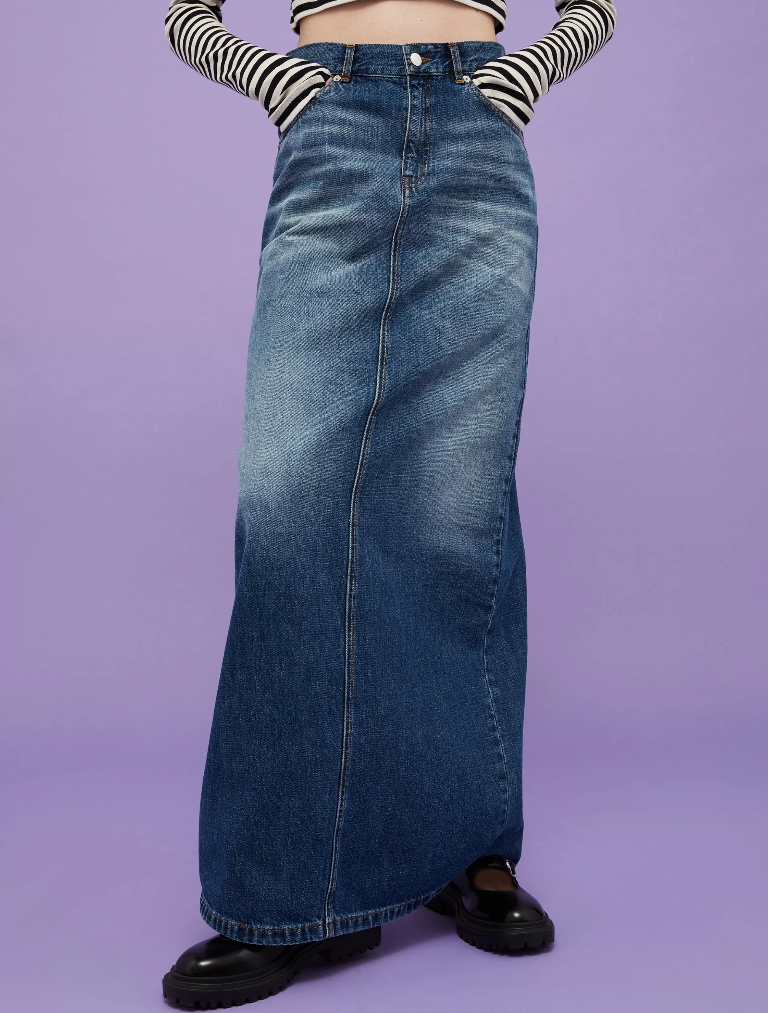 Jeans e Denim | Gonne<MAX&Co. Gonna in denim with Looney Tunes BLUE JEANS