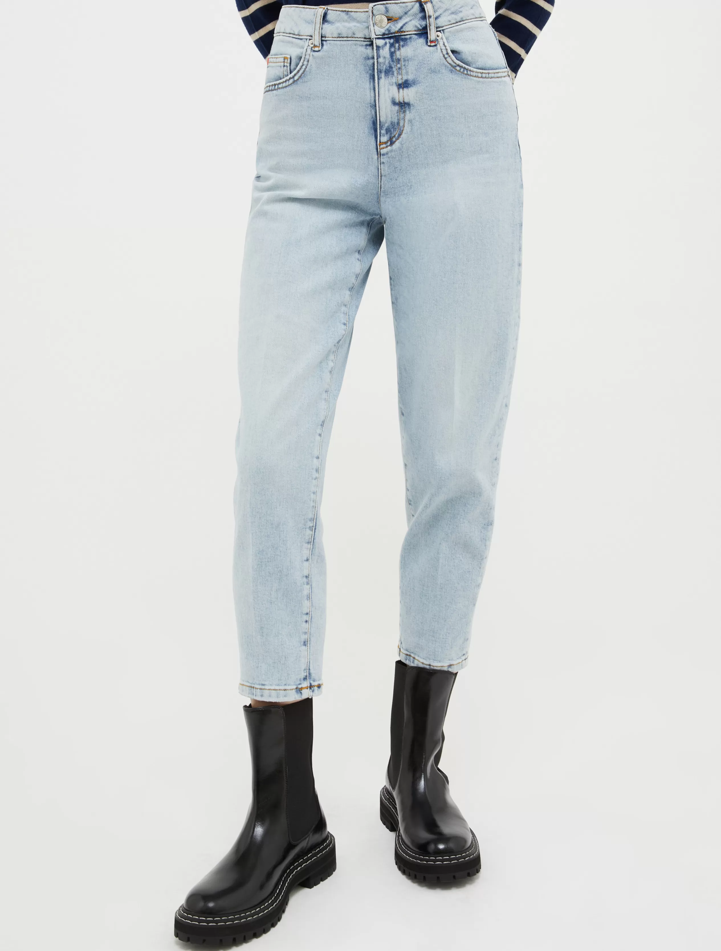 Jeans e Denim | Pantaloni<MAX&Co. Jeans barrel leg blu marino