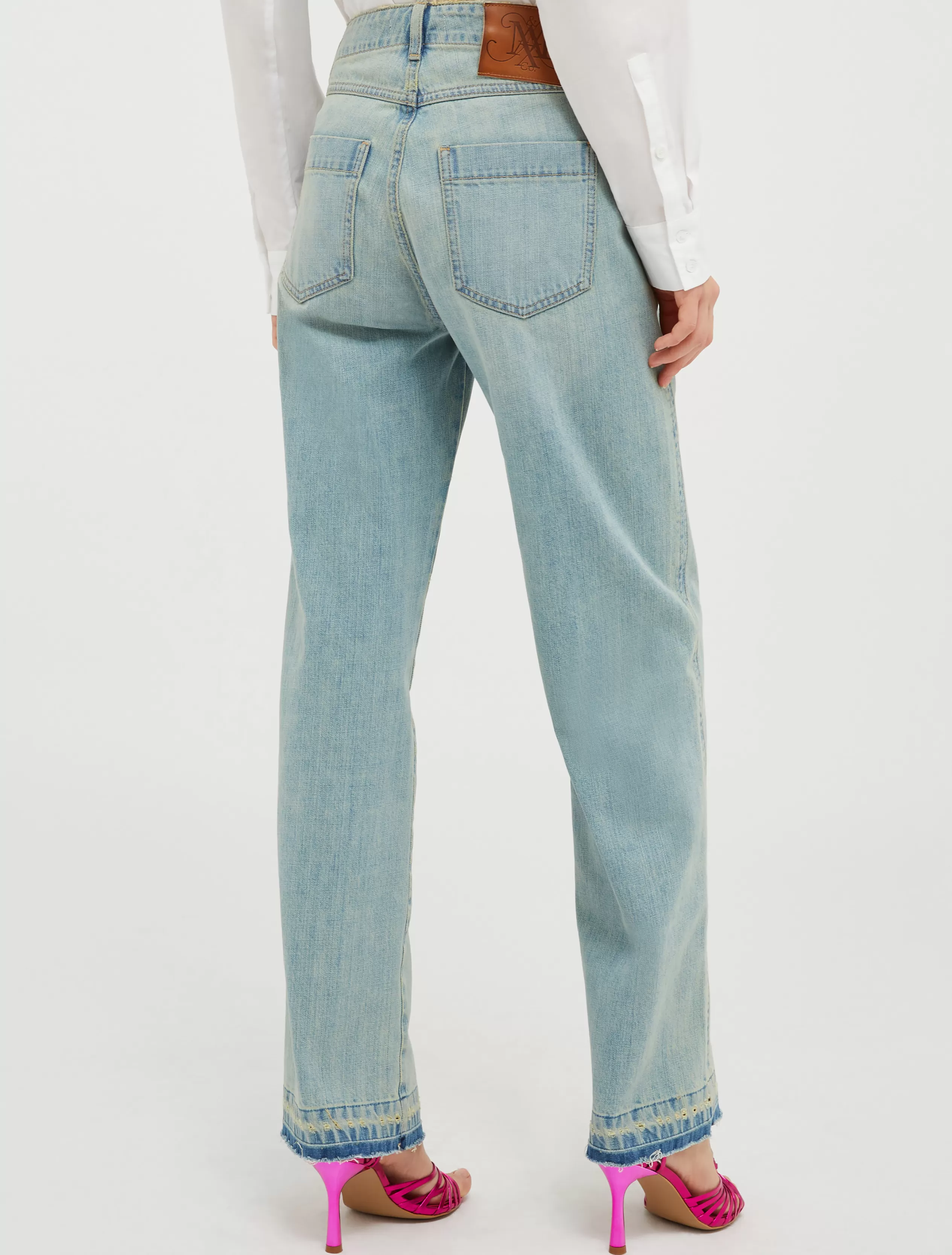 Jeans e Denim | Pantaloni<MAX&Co. Jeans straight fit délavé BLU