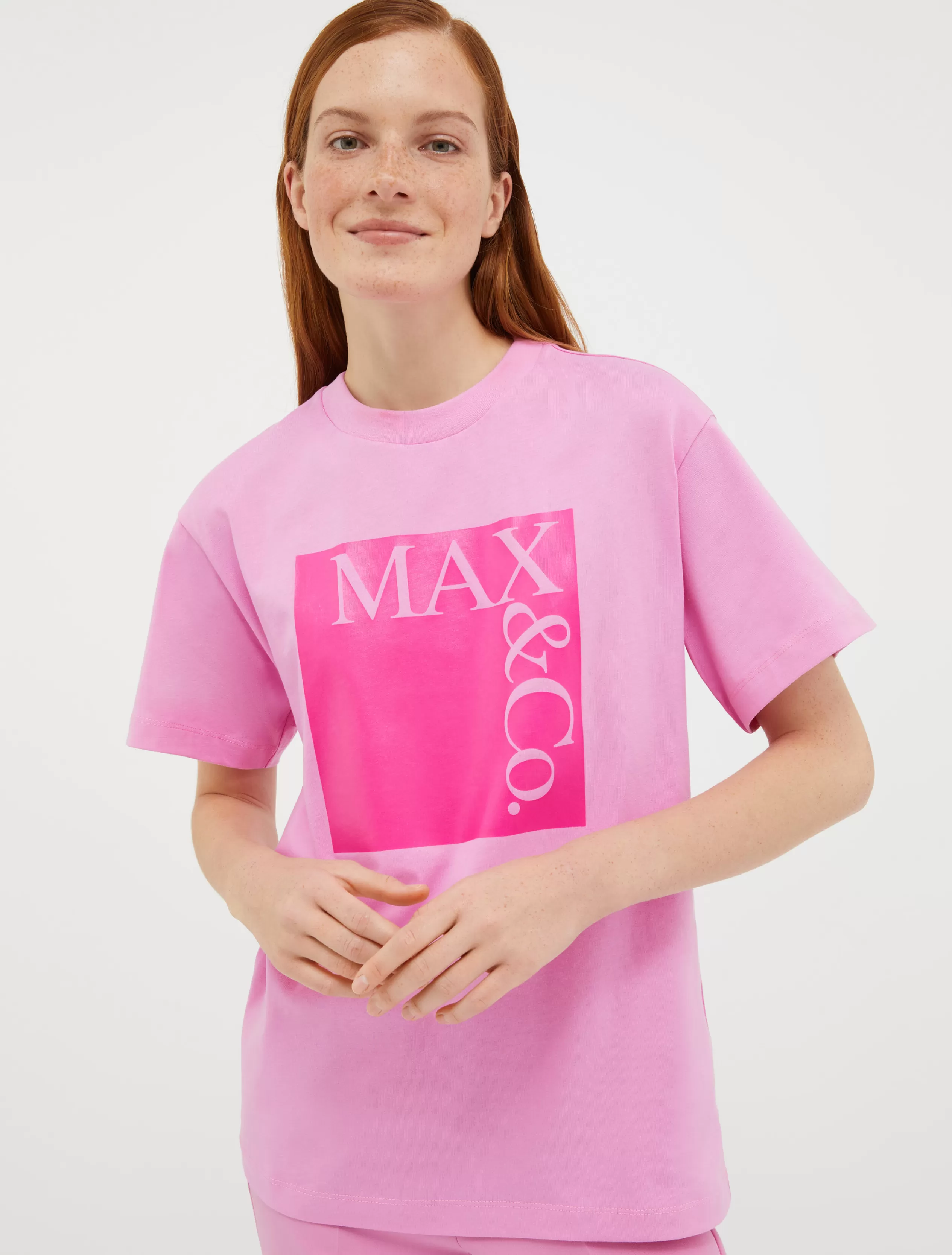 Felpe e T-shirt<MAX&Co. Logo T-shirt in jersey lilla