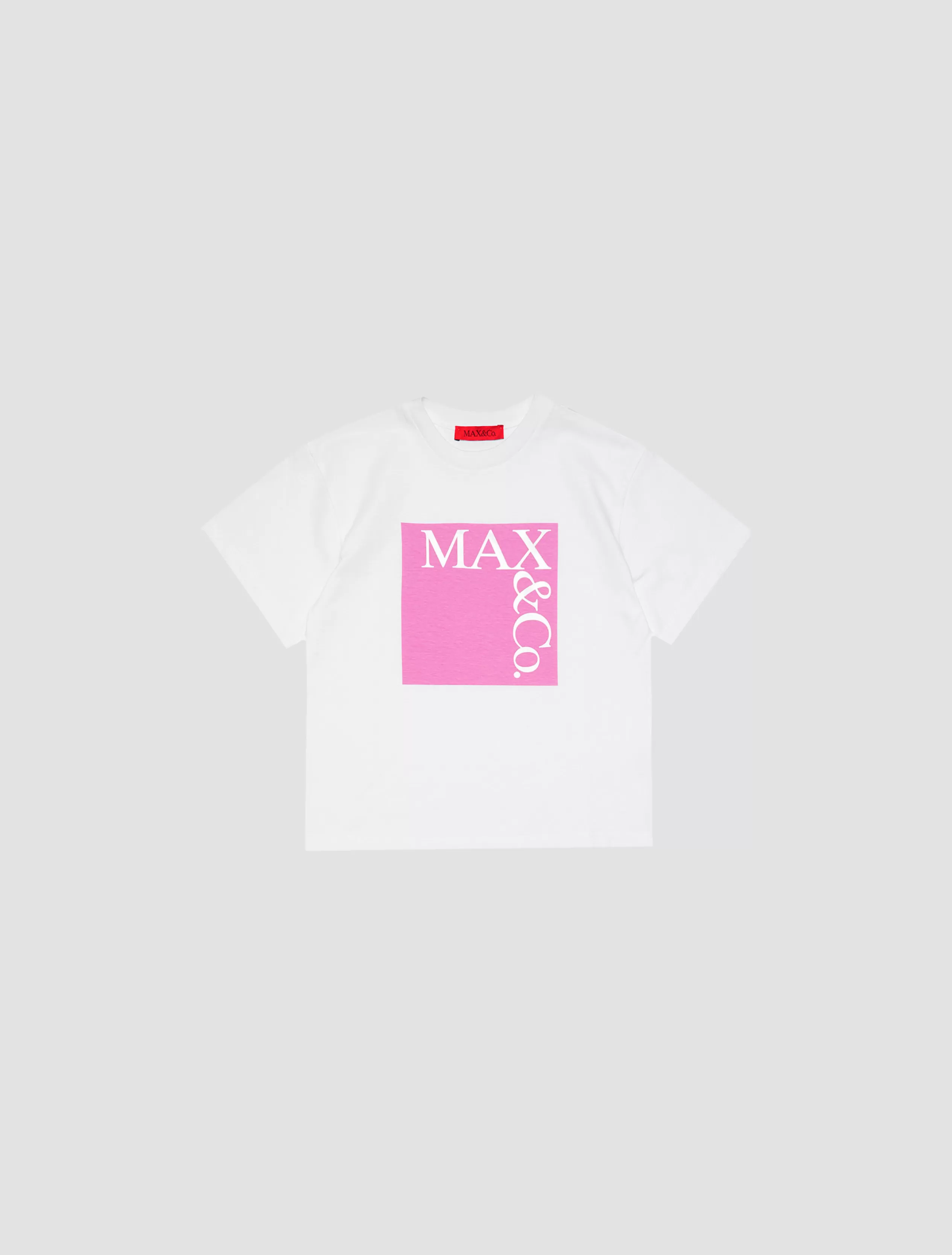 MAX&CO. KID<MAX&Co. Logo T-shirt in jersey KID BIANCO OTTICO