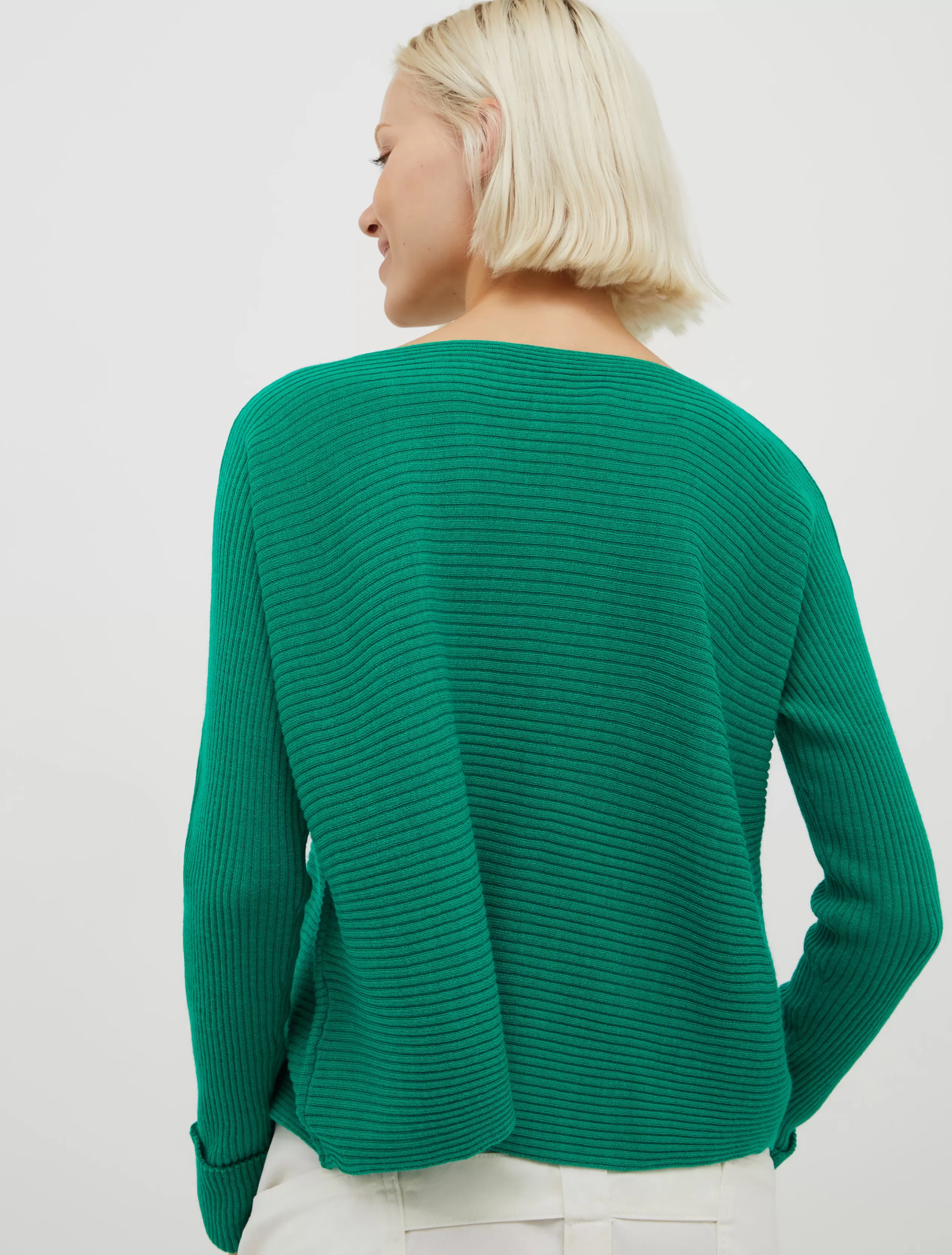 Maglie e Cardigan<MAX&Co. Maglia a coste orizzontali verde