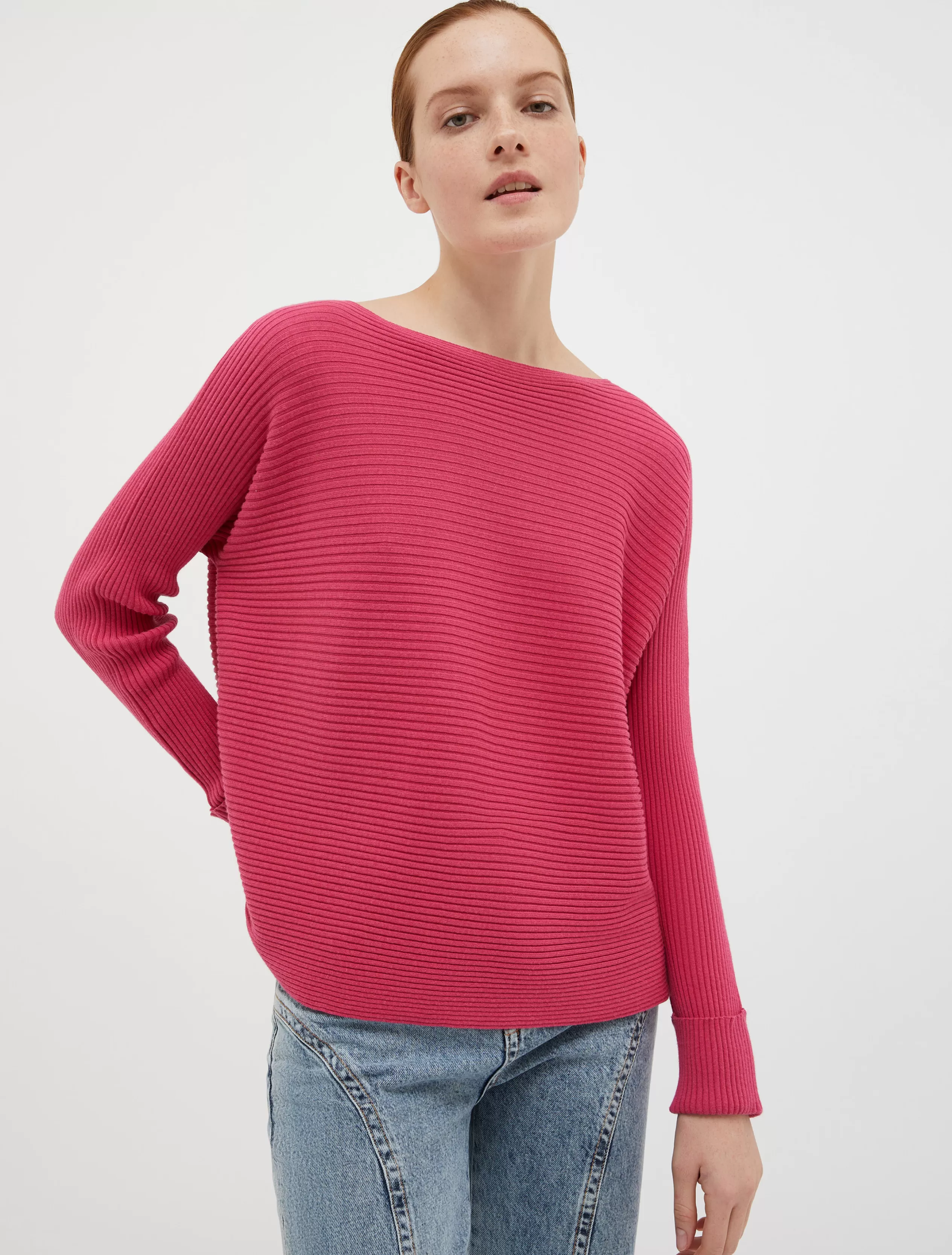 Maglie e Cardigan<MAX&Co. Maglia a coste orizzontali FUXIA