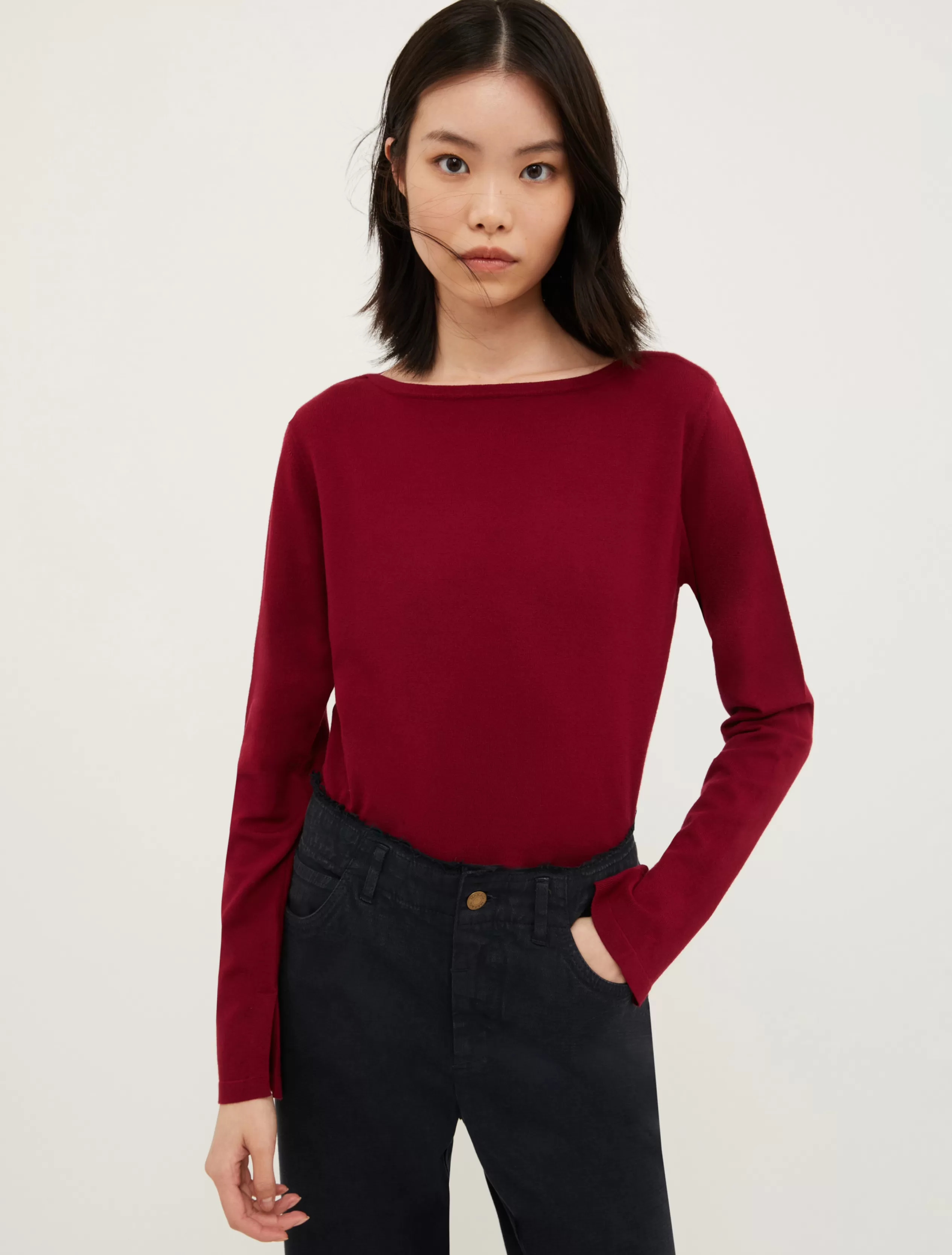 Maglie e Cardigan<MAX&Co. Maglia con scollo a barchetta BORDEAUX