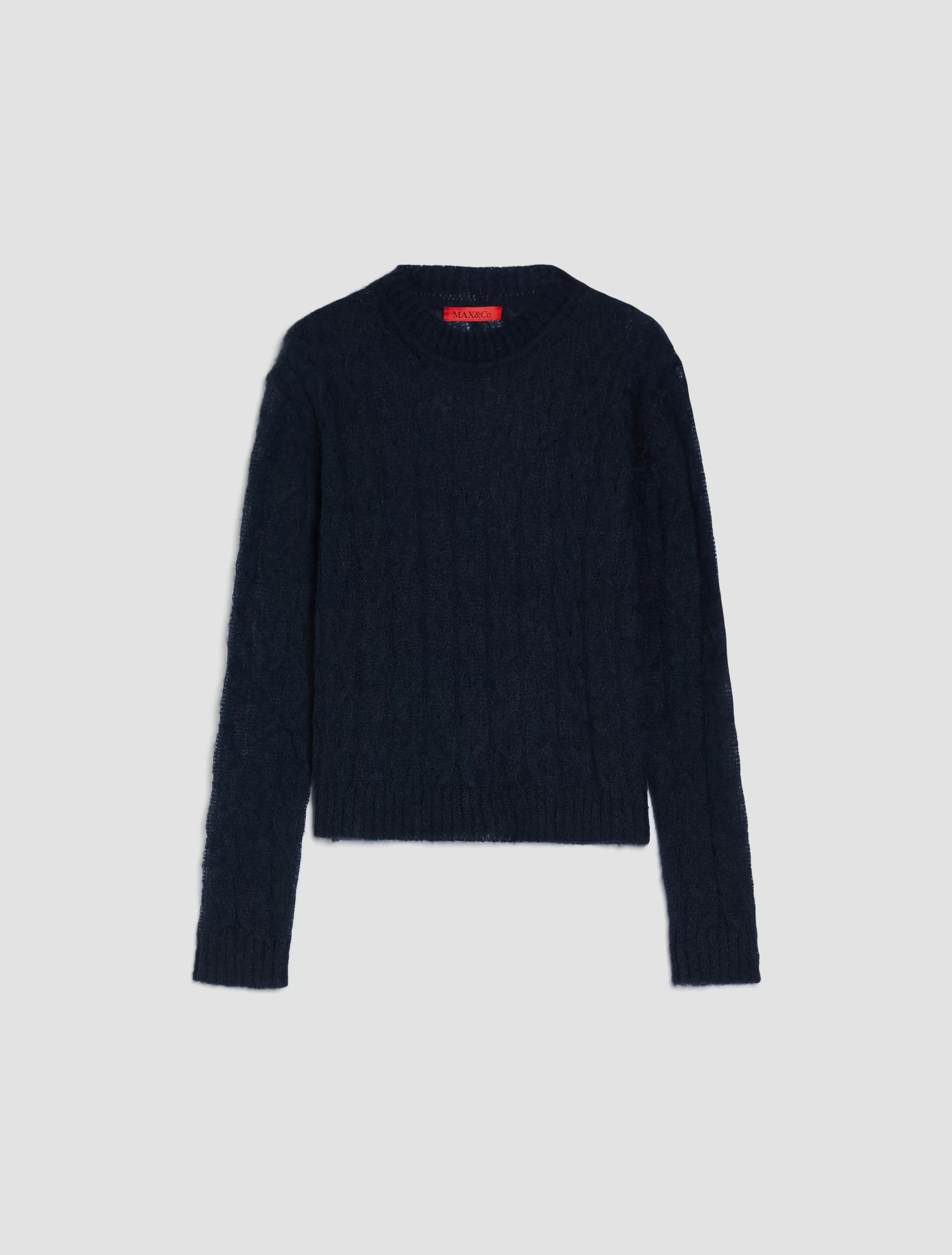 Maglie e Cardigan<MAX&Co. Maglia in mohair a trecce blu marino