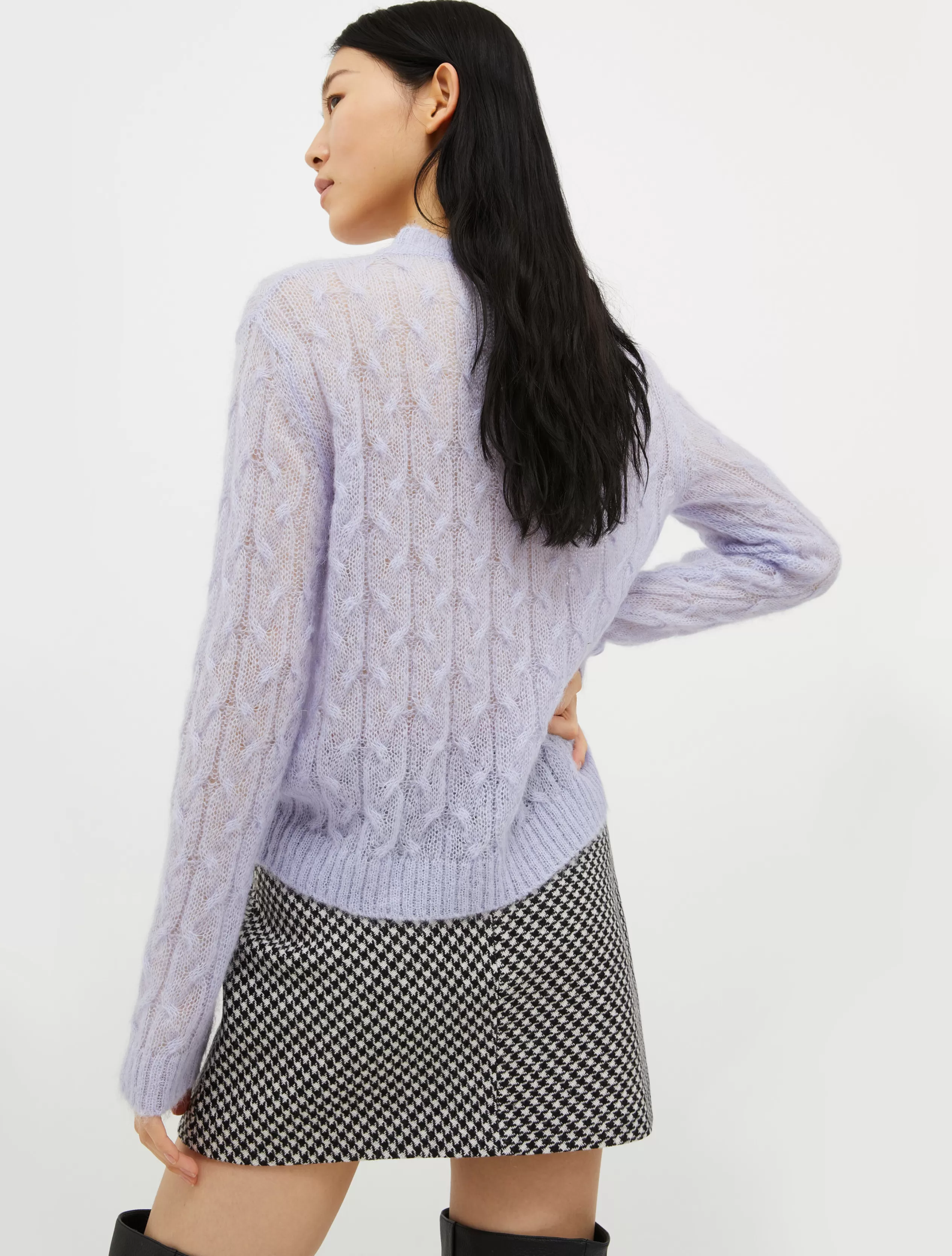 Maglie e Cardigan<MAX&Co. Maglia in mohair a trecce lilla