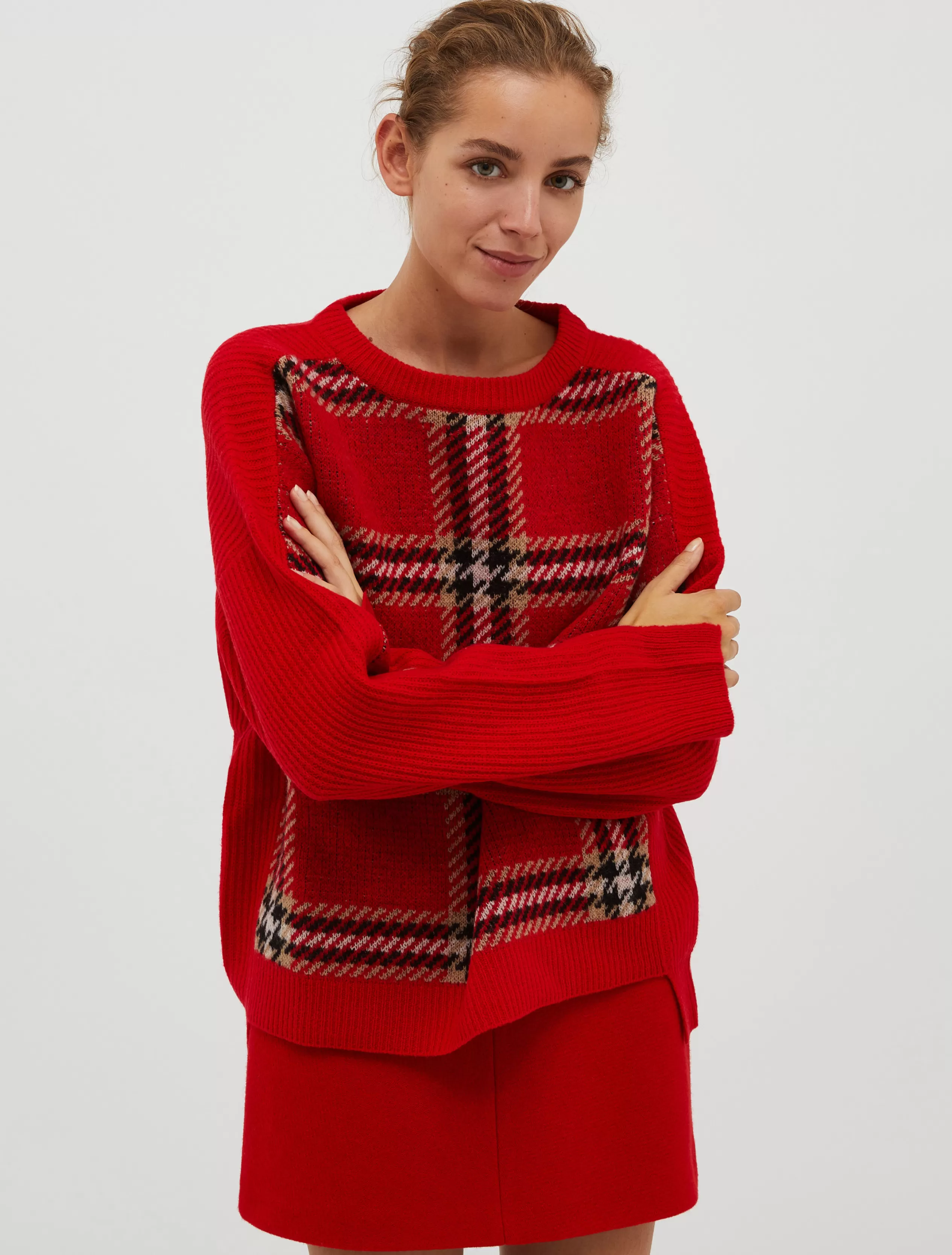 Maglie e Cardigan<MAX&Co. Maglia in pura lana jacquard rosso