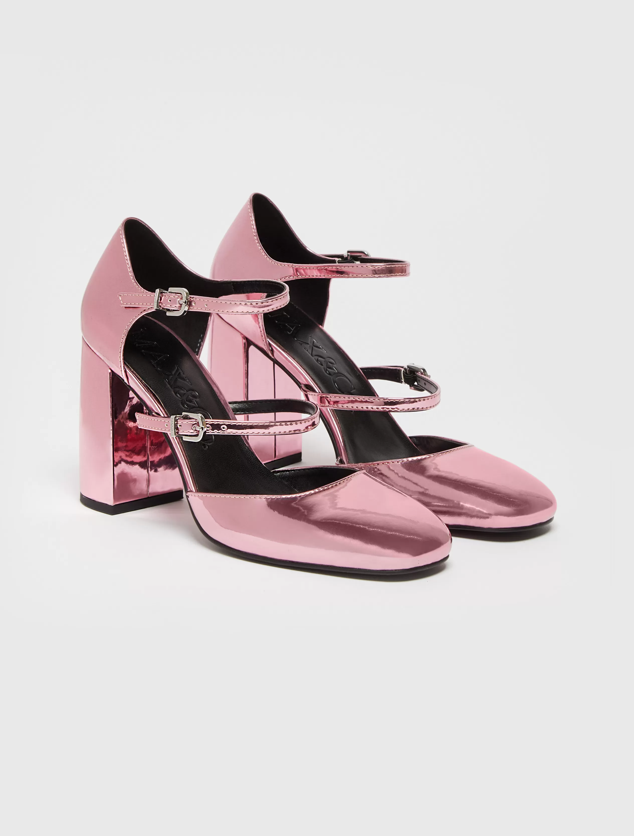 Scarpe<MAX&Co. Mary Jane con doppio cinturino ROSA