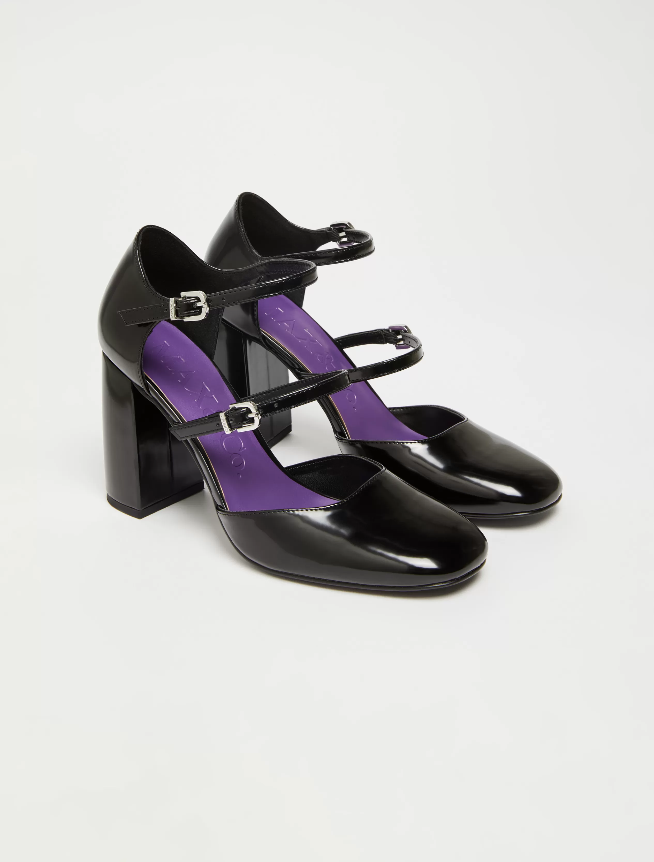 Scarpe<MAX&Co. Mary Jane con doppio cinturino NERO