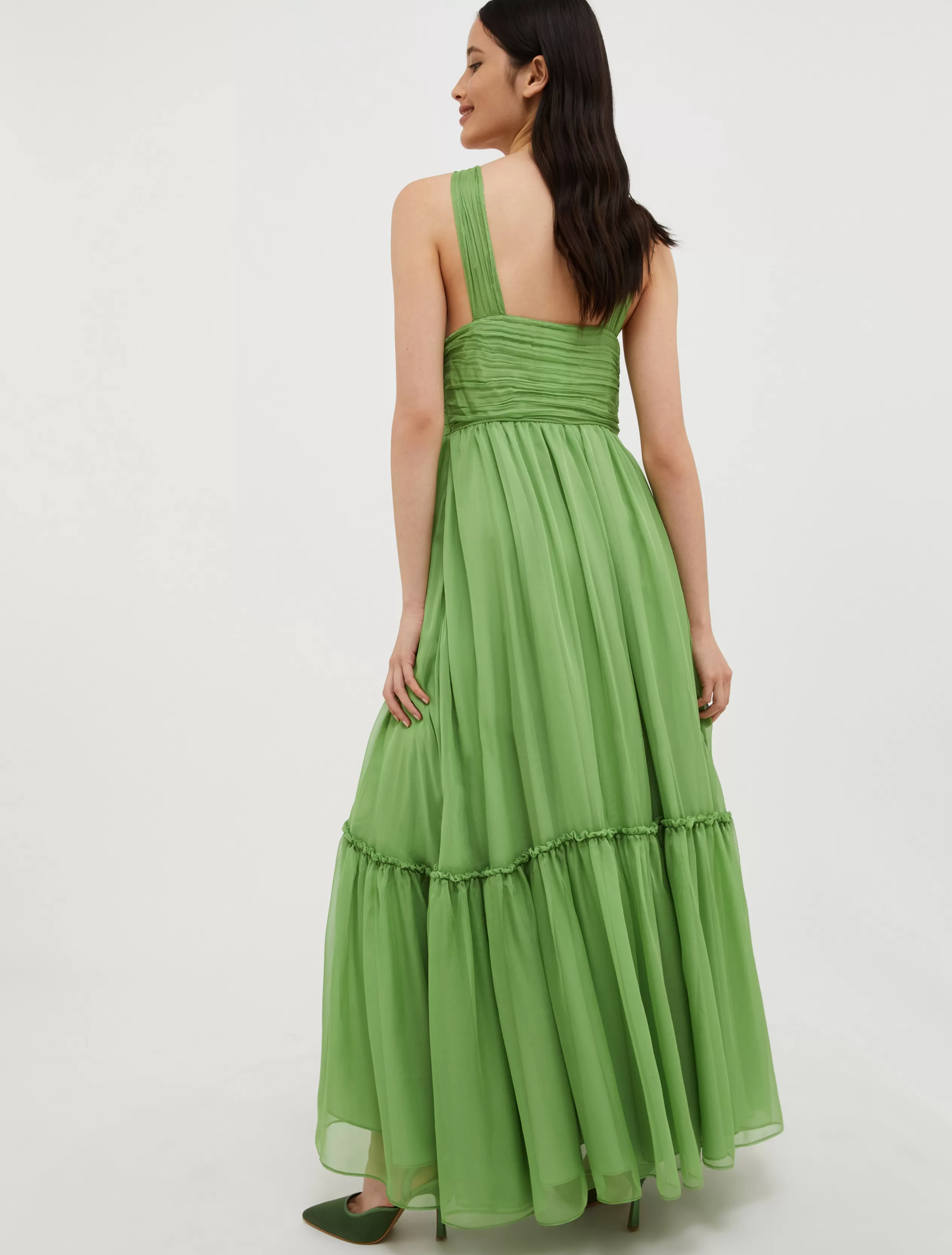 Abiti e Tute<MAX&Co. Maxi dress in chiffon verde