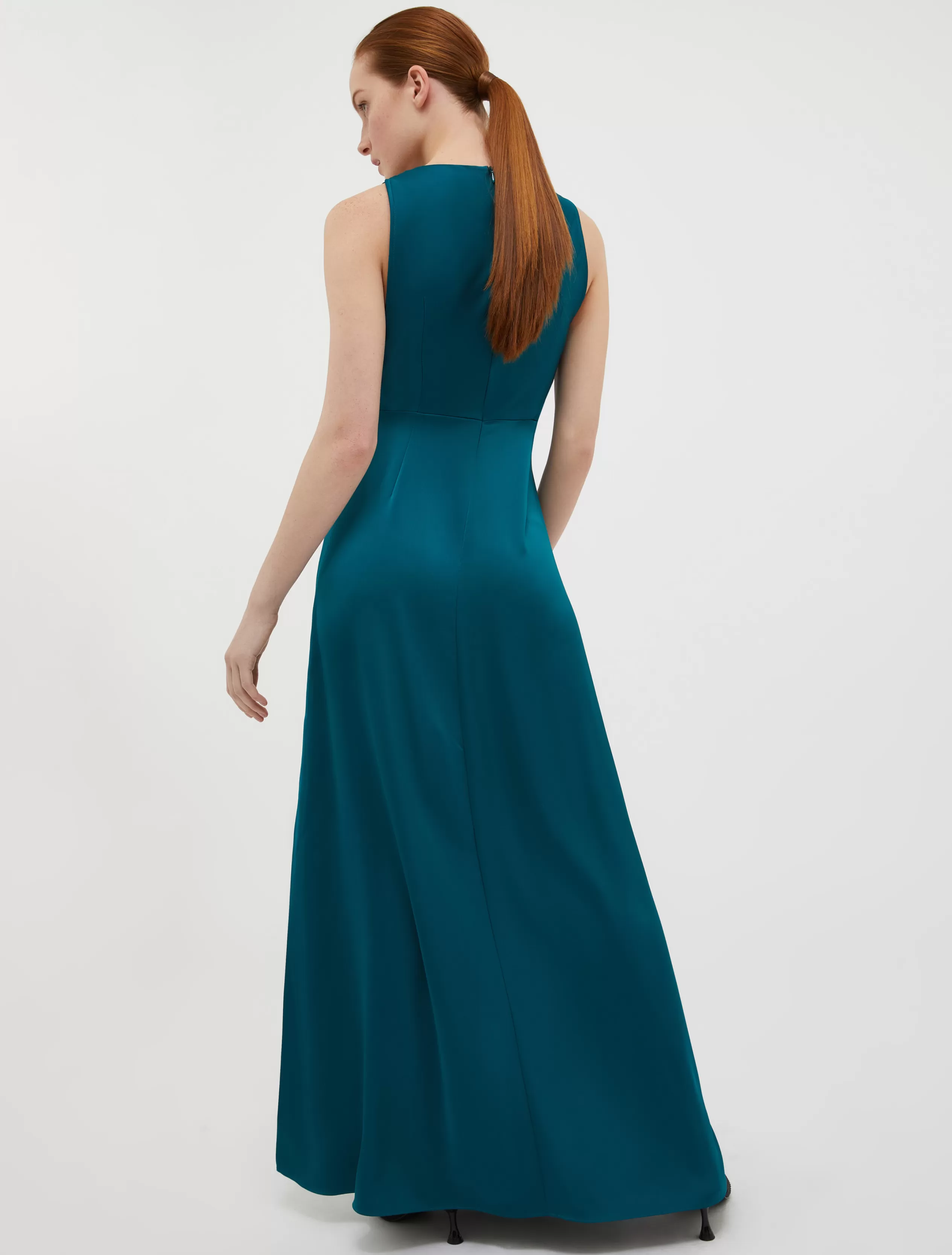 Abiti e Tute<MAX&Co. Maxi dress in raso VERDE PETROLIO