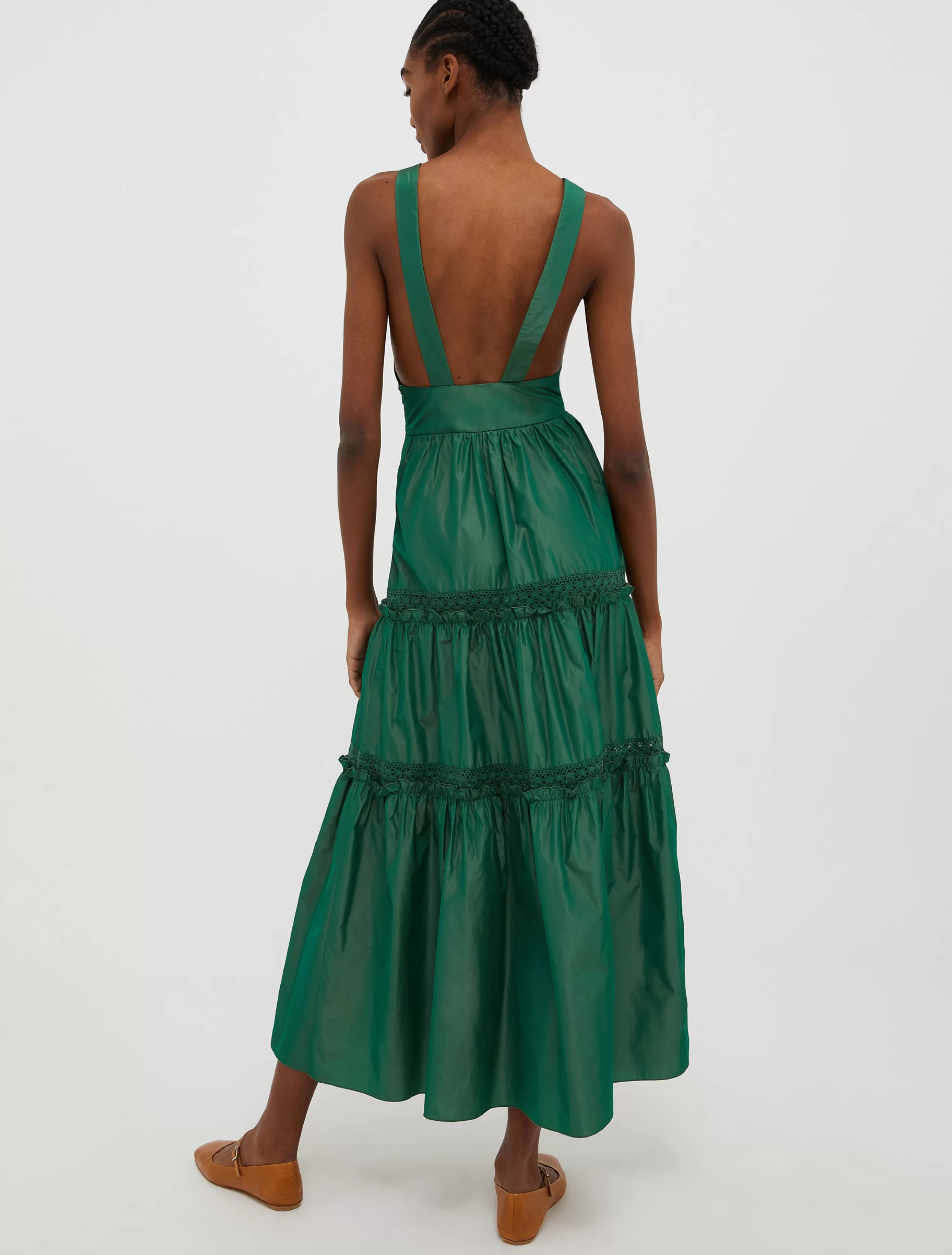 Abiti e Tute<MAX&Co. Maxi dress in taffettà verde