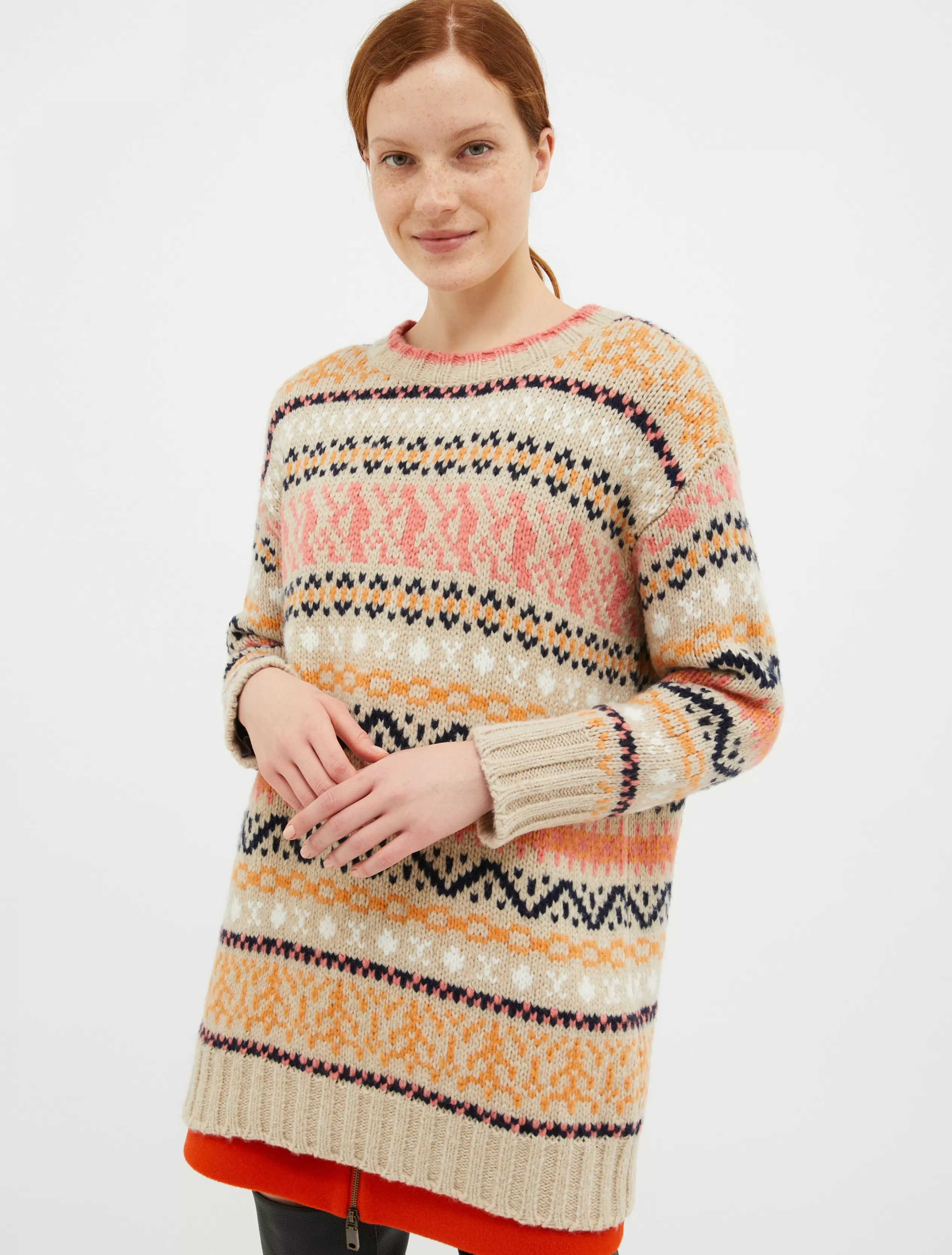 Maglie e Cardigan<MAX&Co. Maxi pull jacquard beige