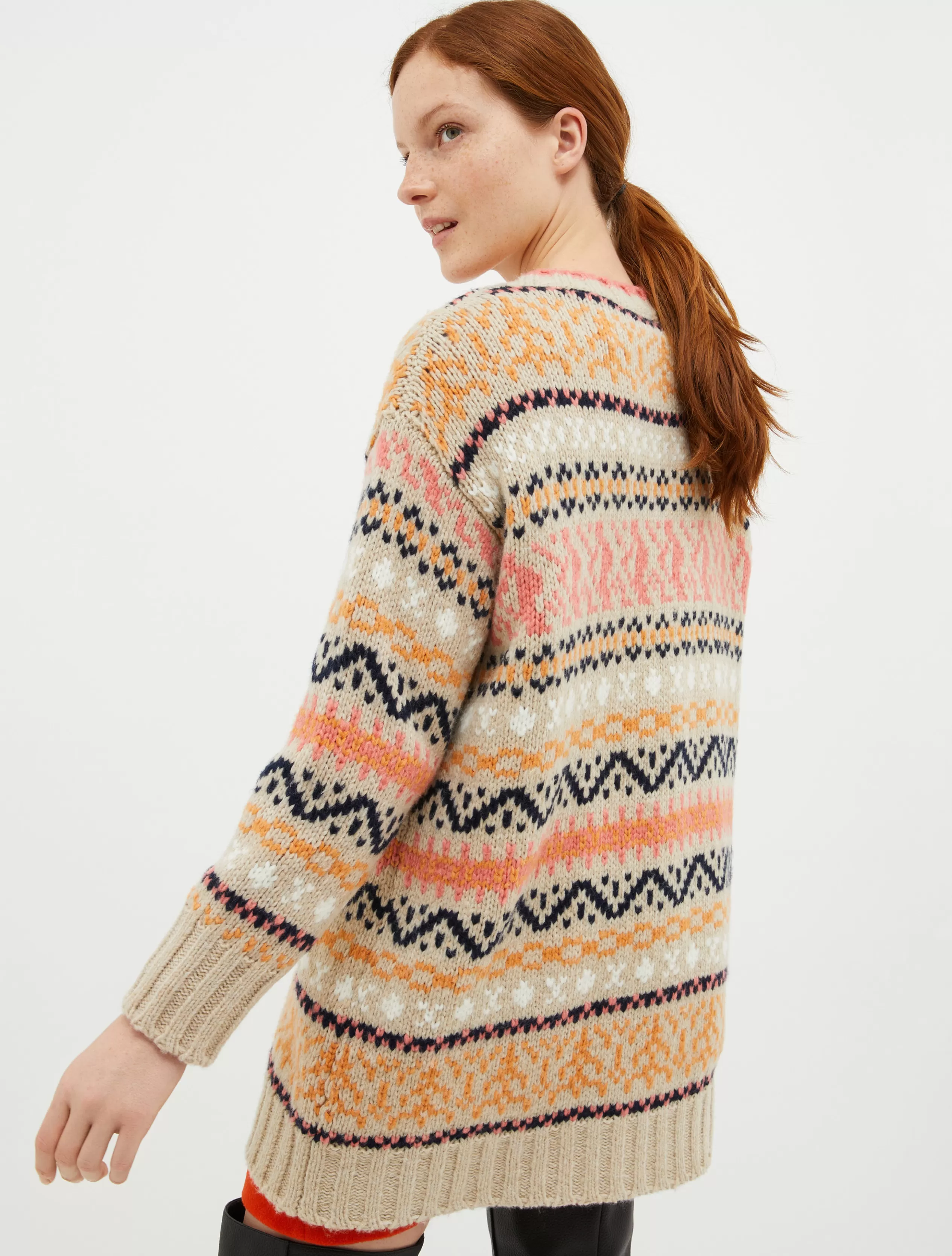 Maglie e Cardigan<MAX&Co. Maxi pull jacquard beige